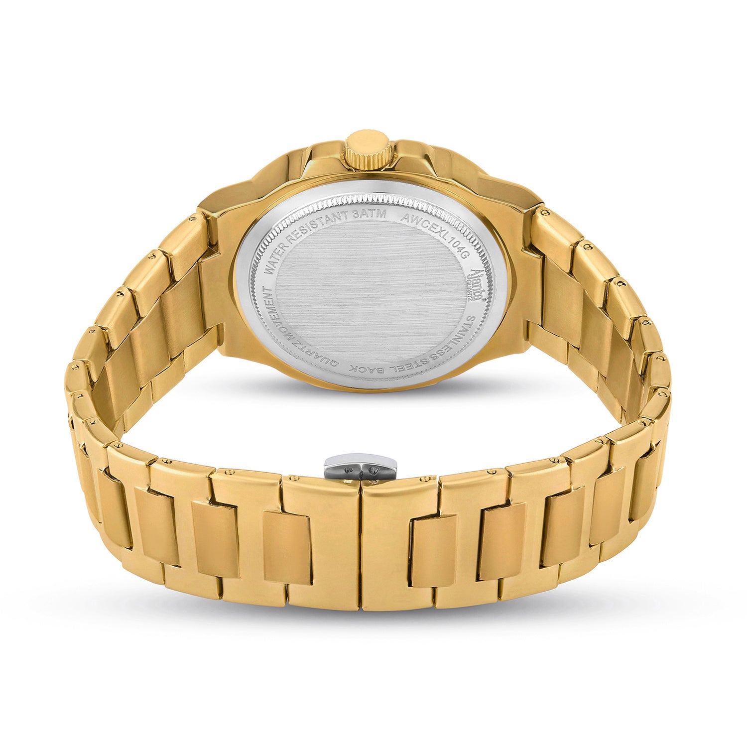 Astera Gold  Silver Dial Stainless Steel Date Display  Watch for Men