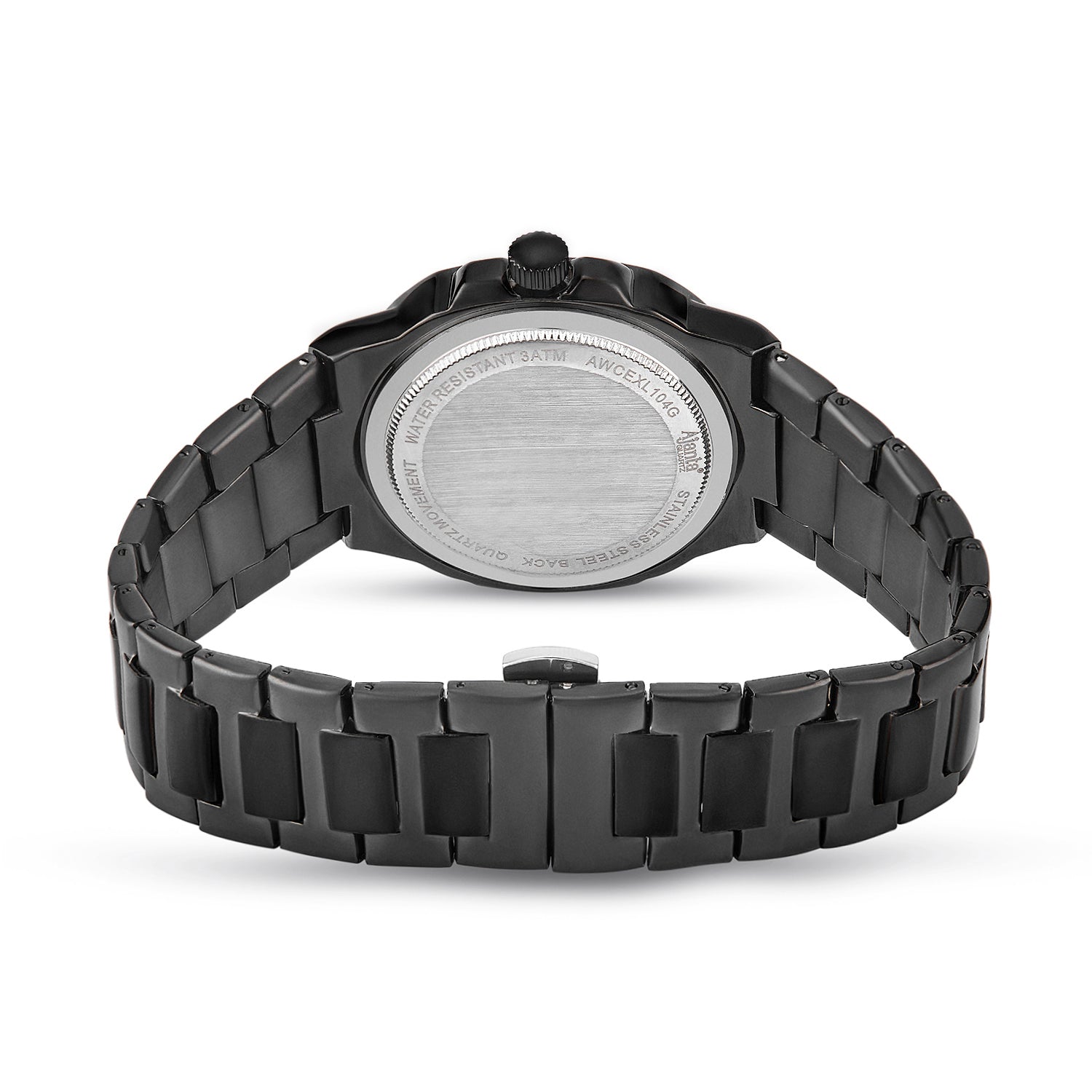 Astera Black Dial Stainless Steel Date Display Watch for Men