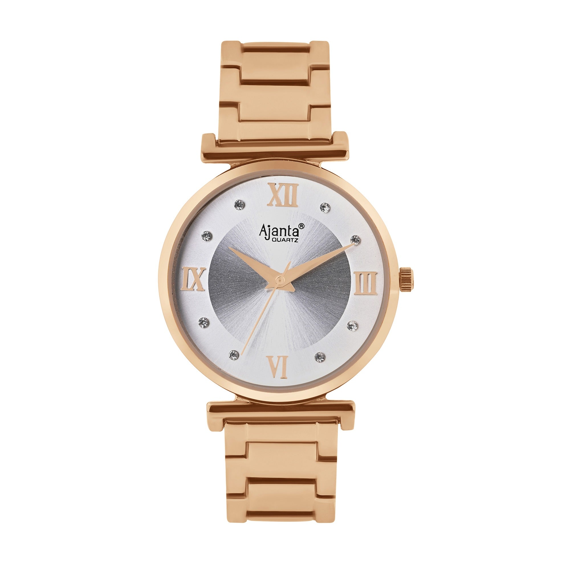 Ajanta Grey Dial Stainless Steel Strap Watch | AWC119ESL/3