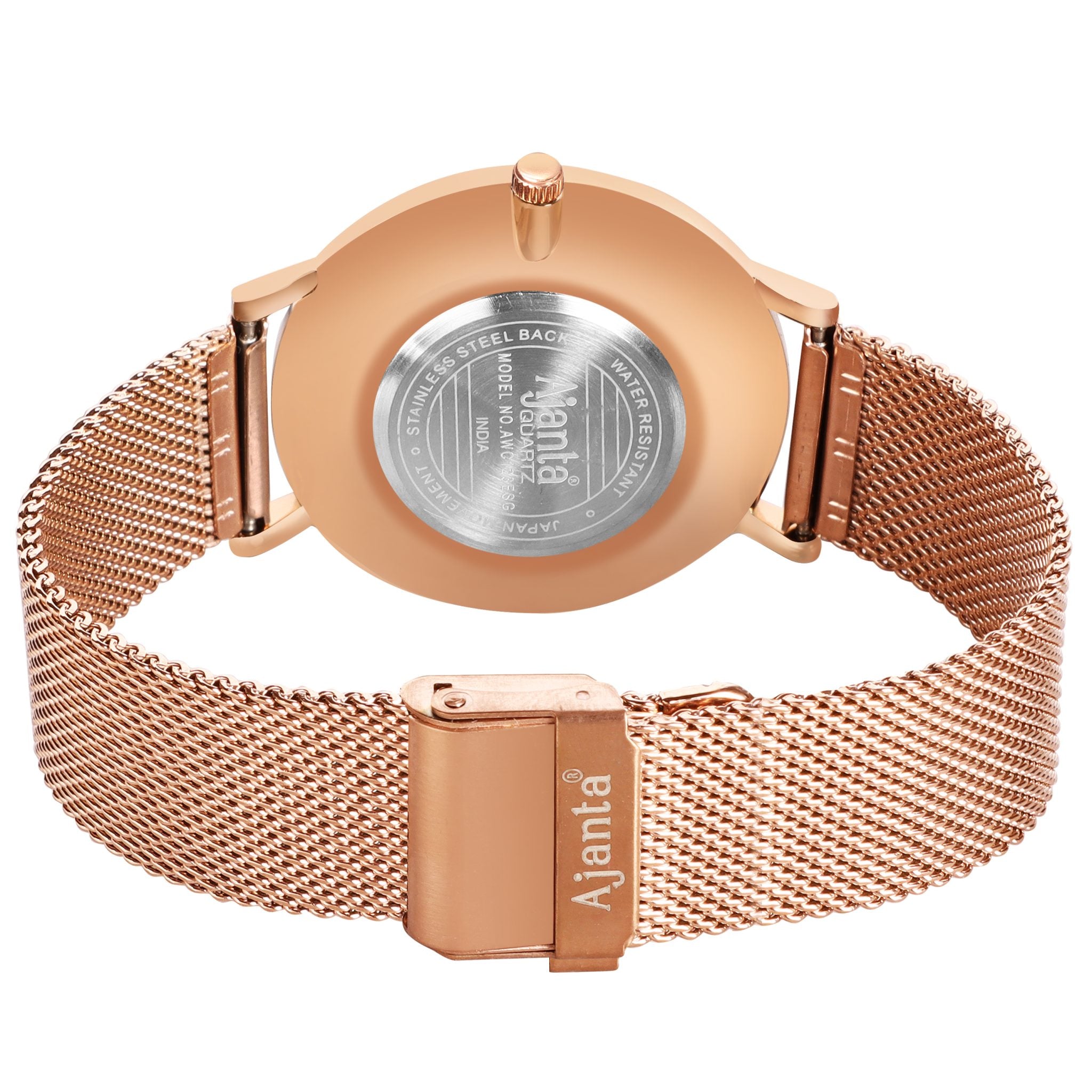 Ajanta Blue Dial Strap Watch | AWC123MSG/2