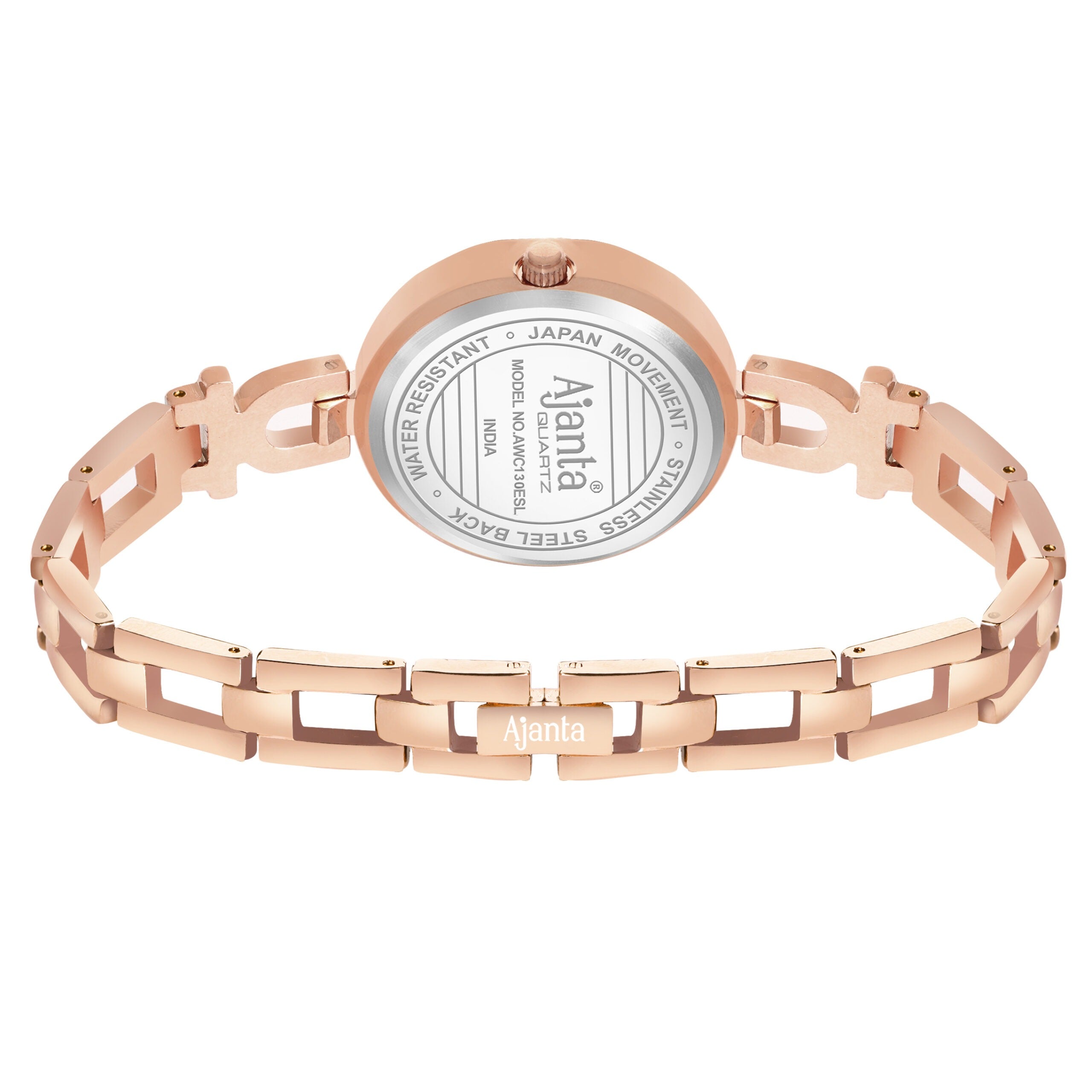 Ajanta Elegant Silver Dial Ladies Bracelet Watch | AWC130/2