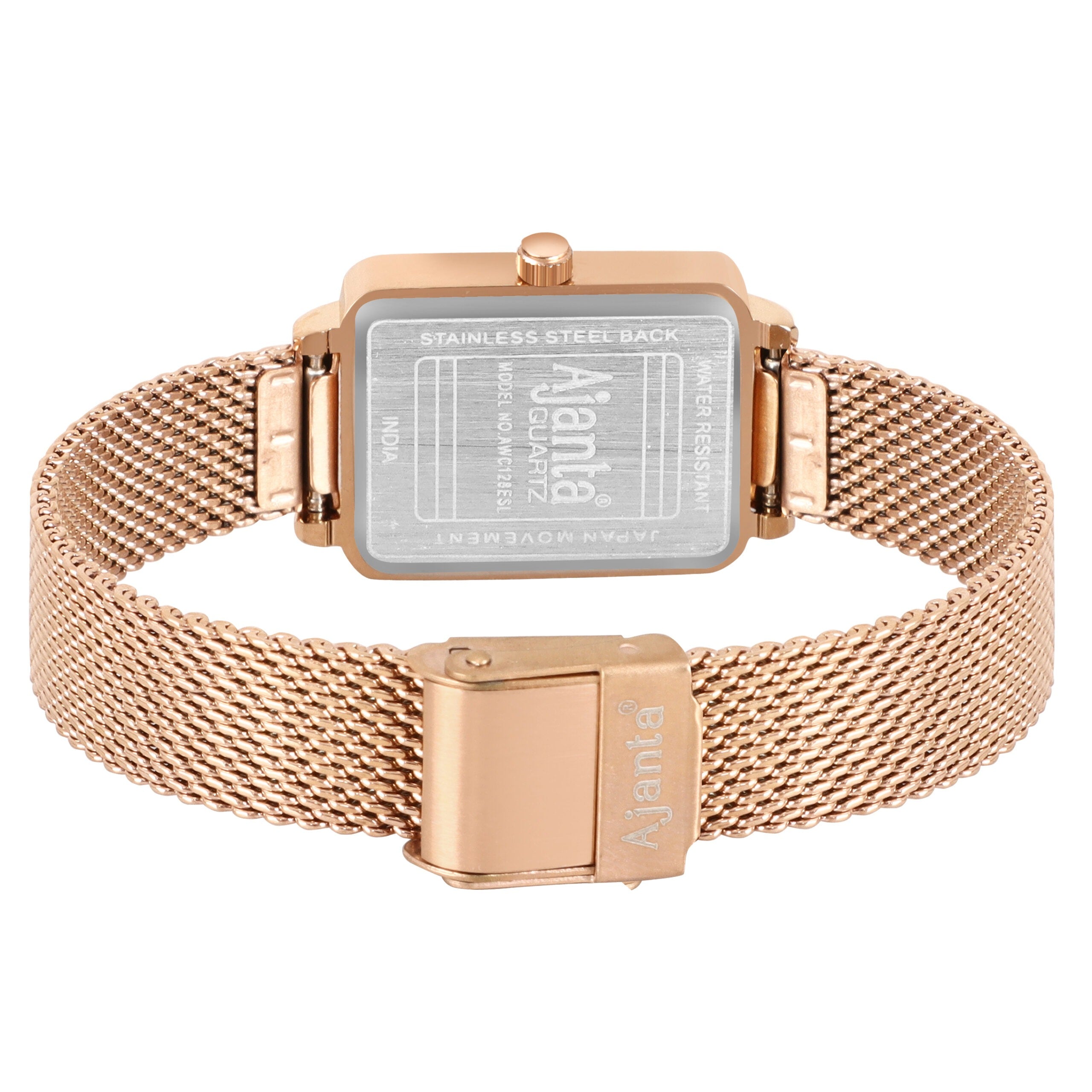 Ajanta Green Dial Mesh Strap Watch | AWC128ESL/3