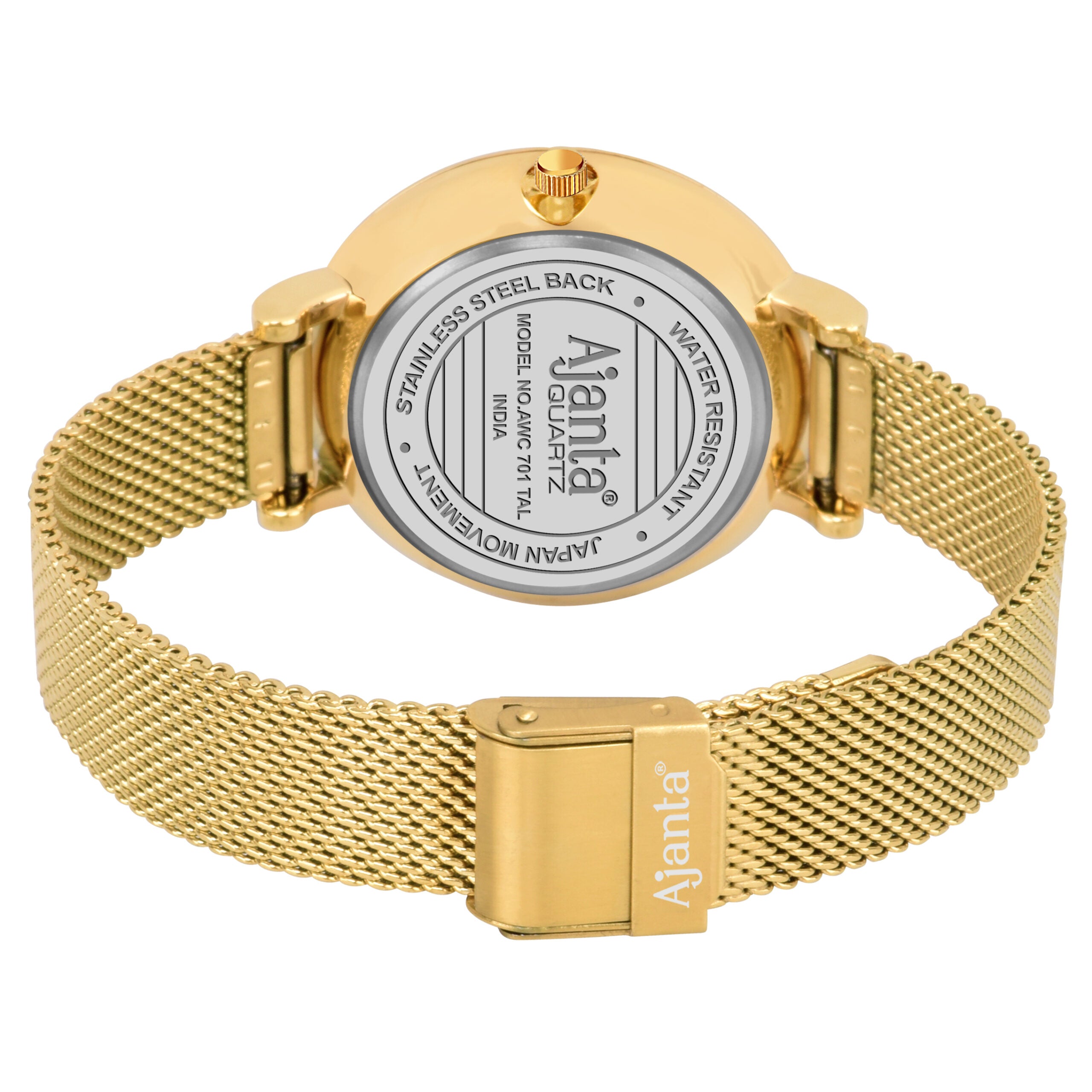 Ajanta Green Dial Strap Watch | AWC701TAL/1