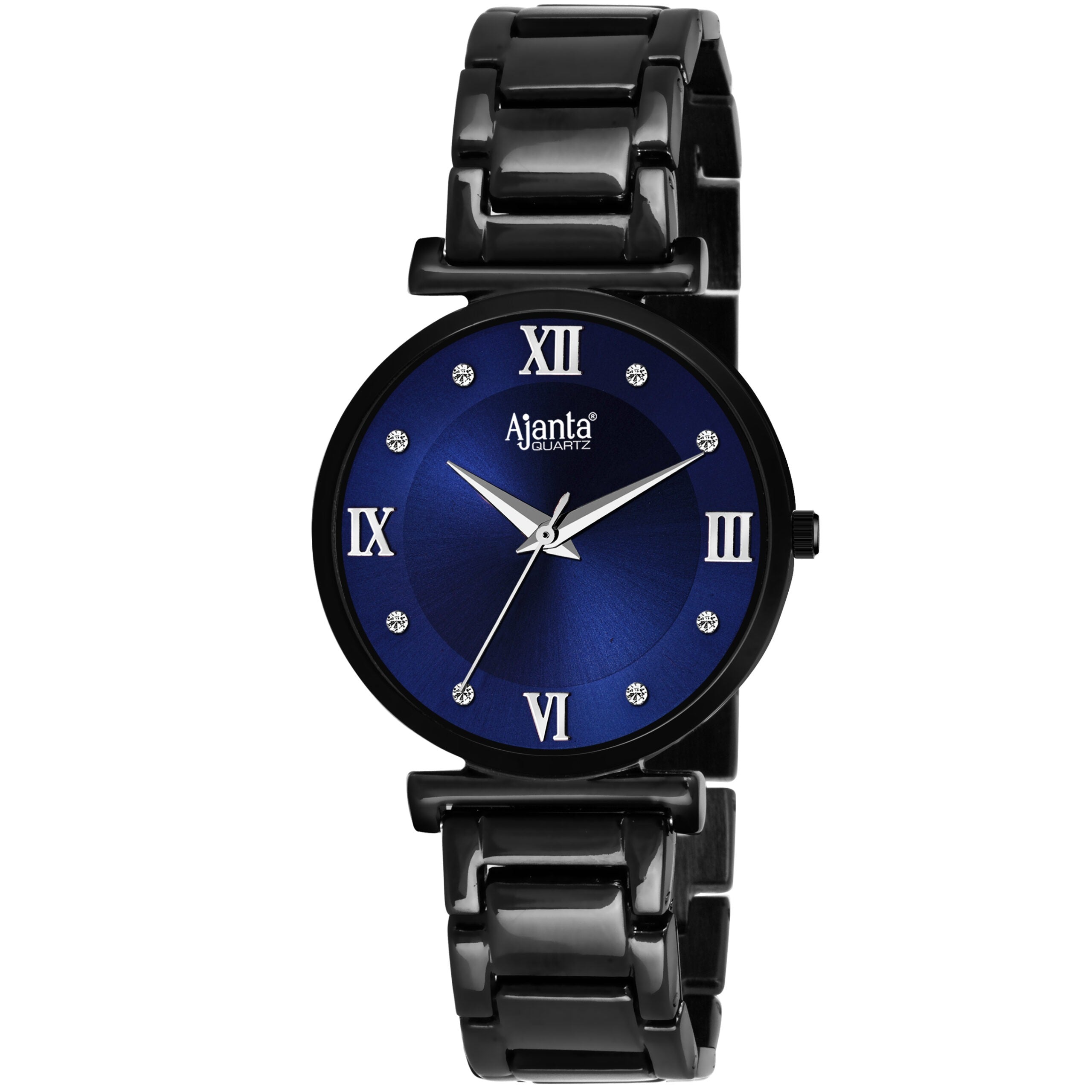 Ajanta Blue Dial Stainless Steel Strap Watch | AWC119ESL/4