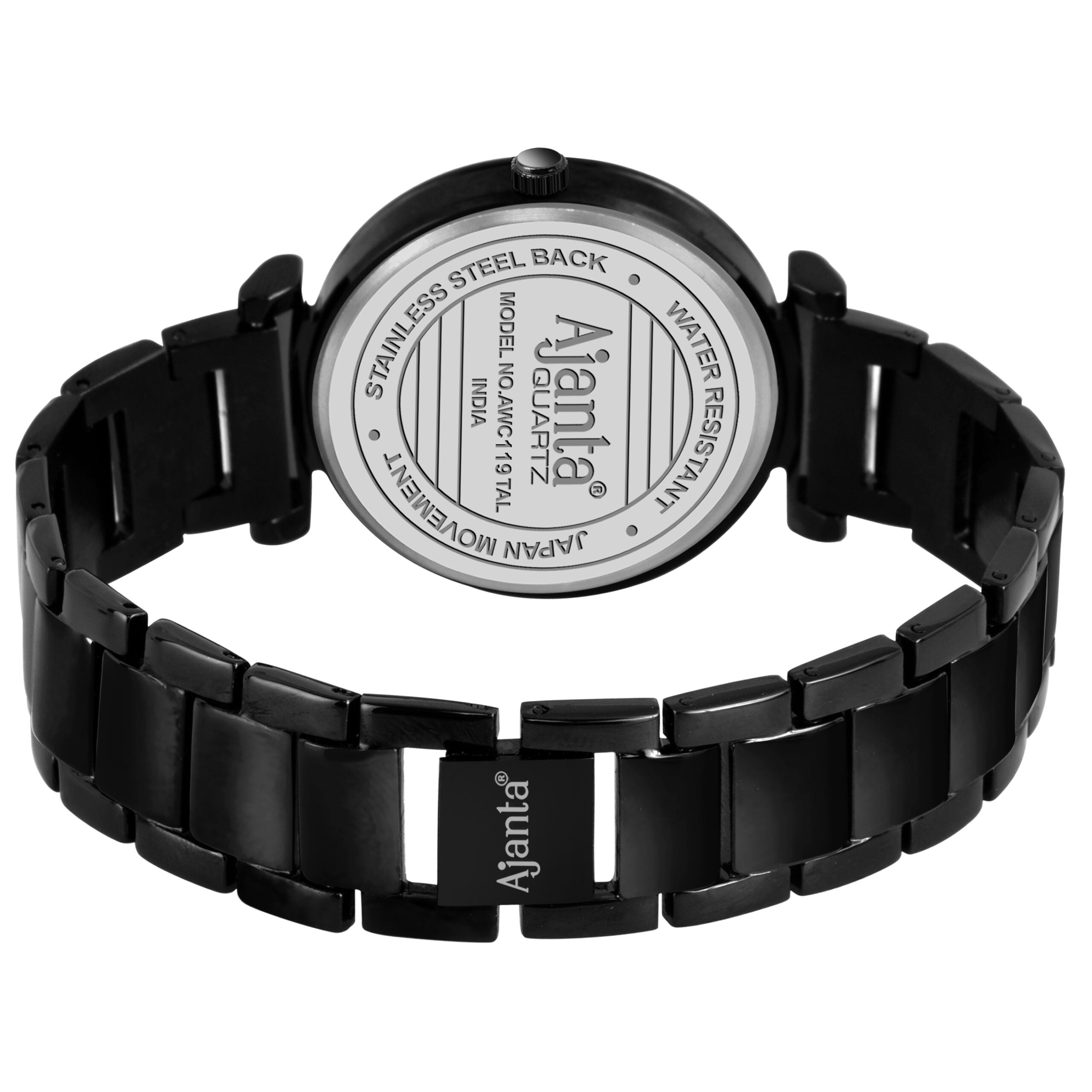 Ajanta Blue Dial Stainless Steel Strap Watch | AWC119ESL/4