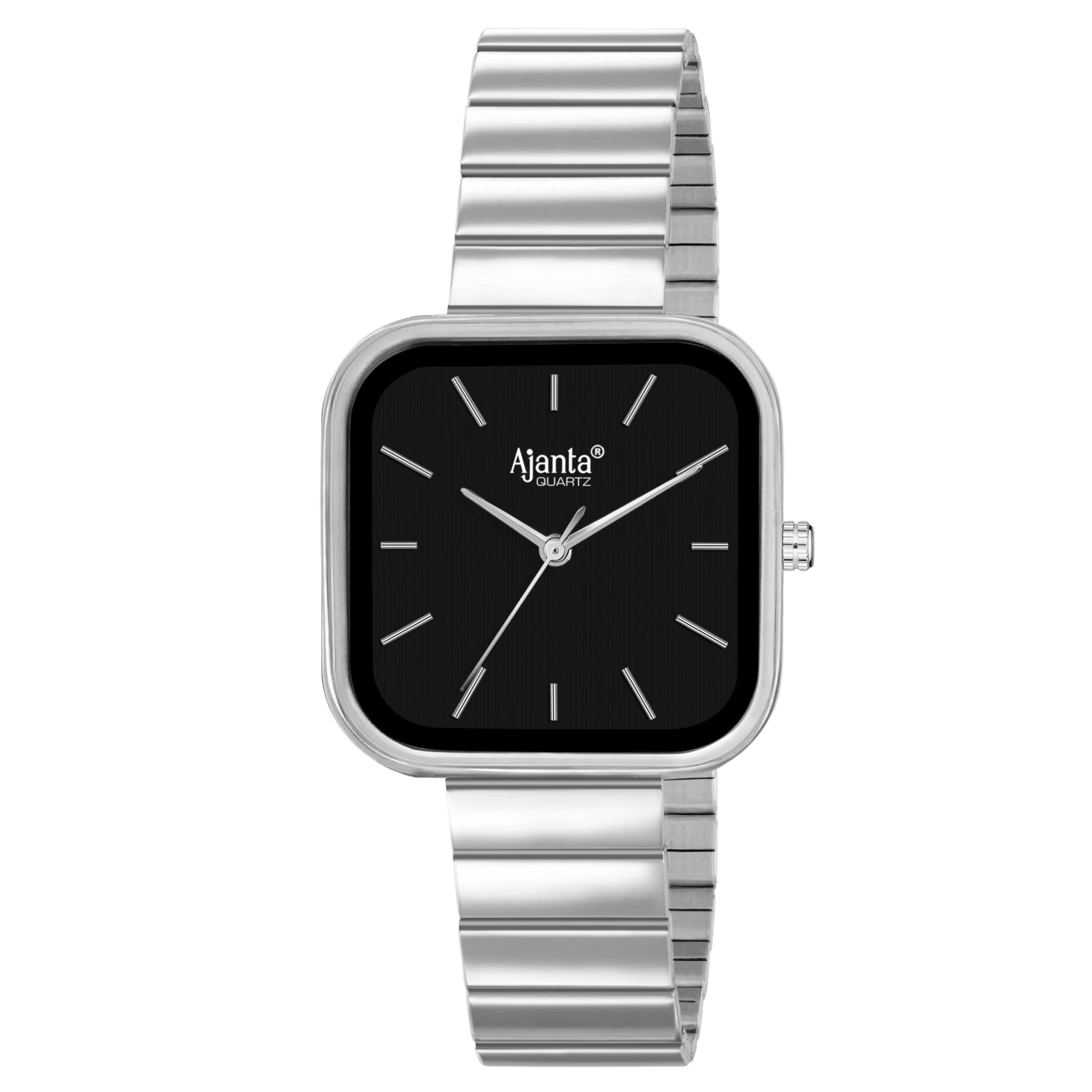 Ajanta Black Dial Watch | AWC124/1