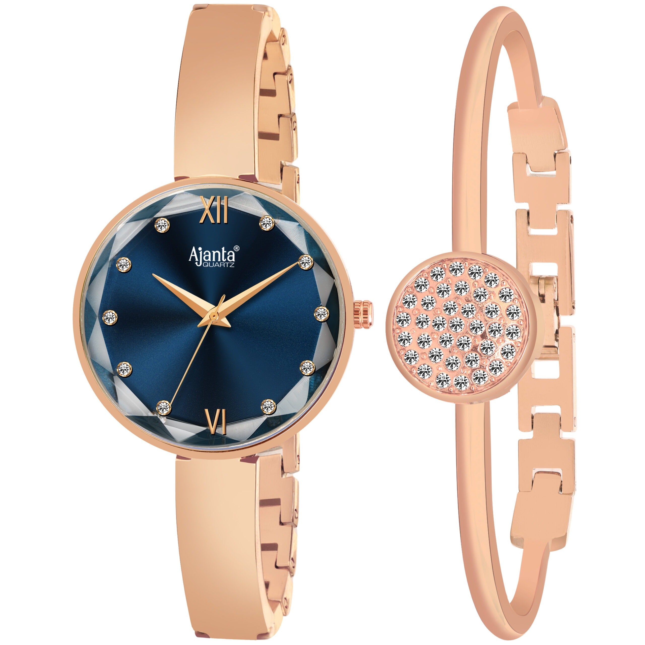 Ajanta Blue Dial Watch | AWC126ESL/1