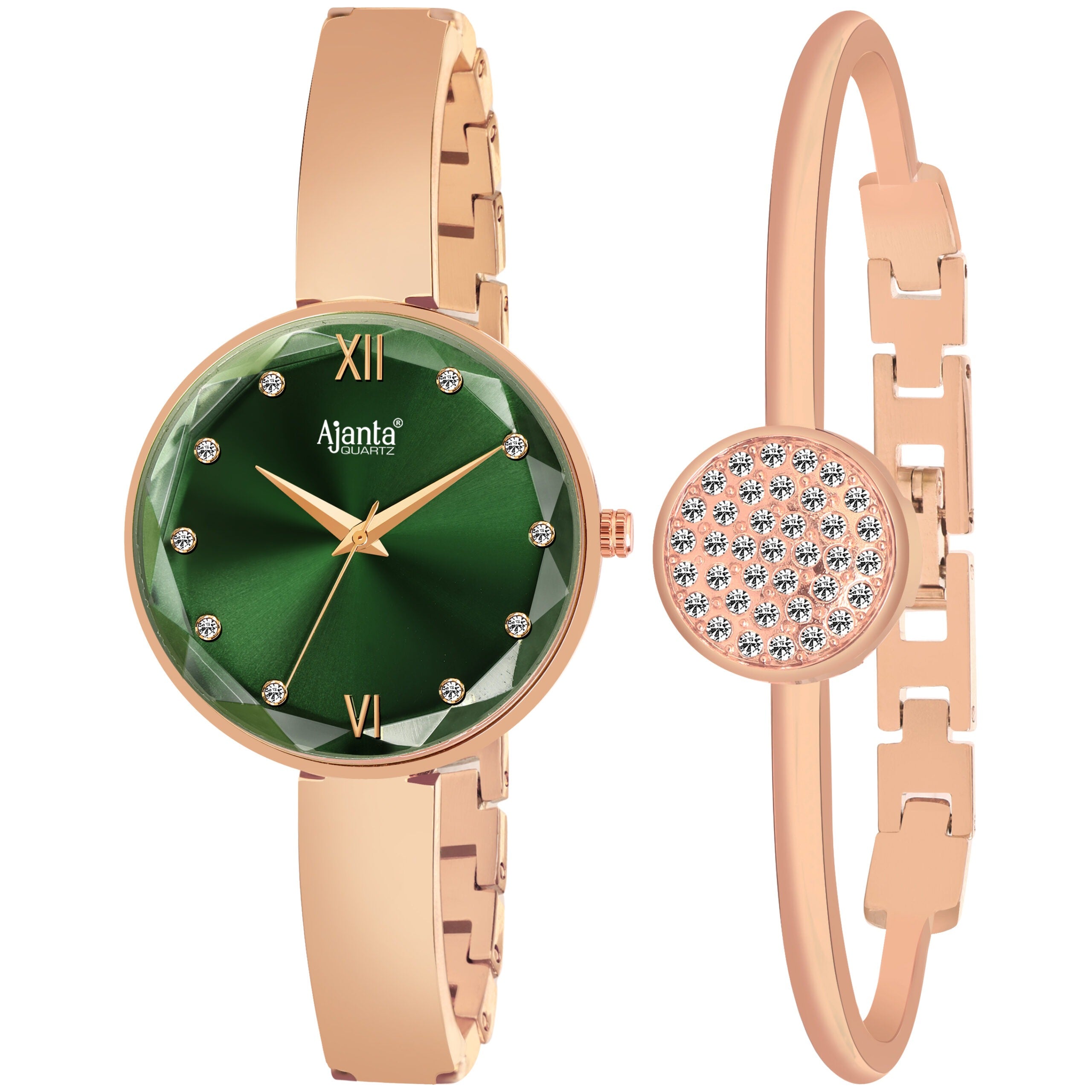 Ajanta Green Dial Watch | AWC126ESL/3