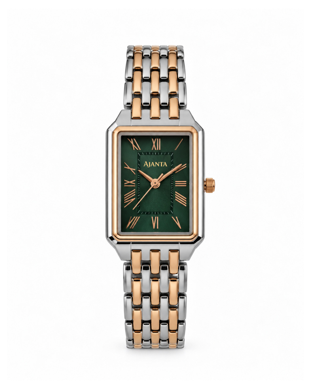 Celeste Green Dial Two-Tone Bracelet Watch for Women