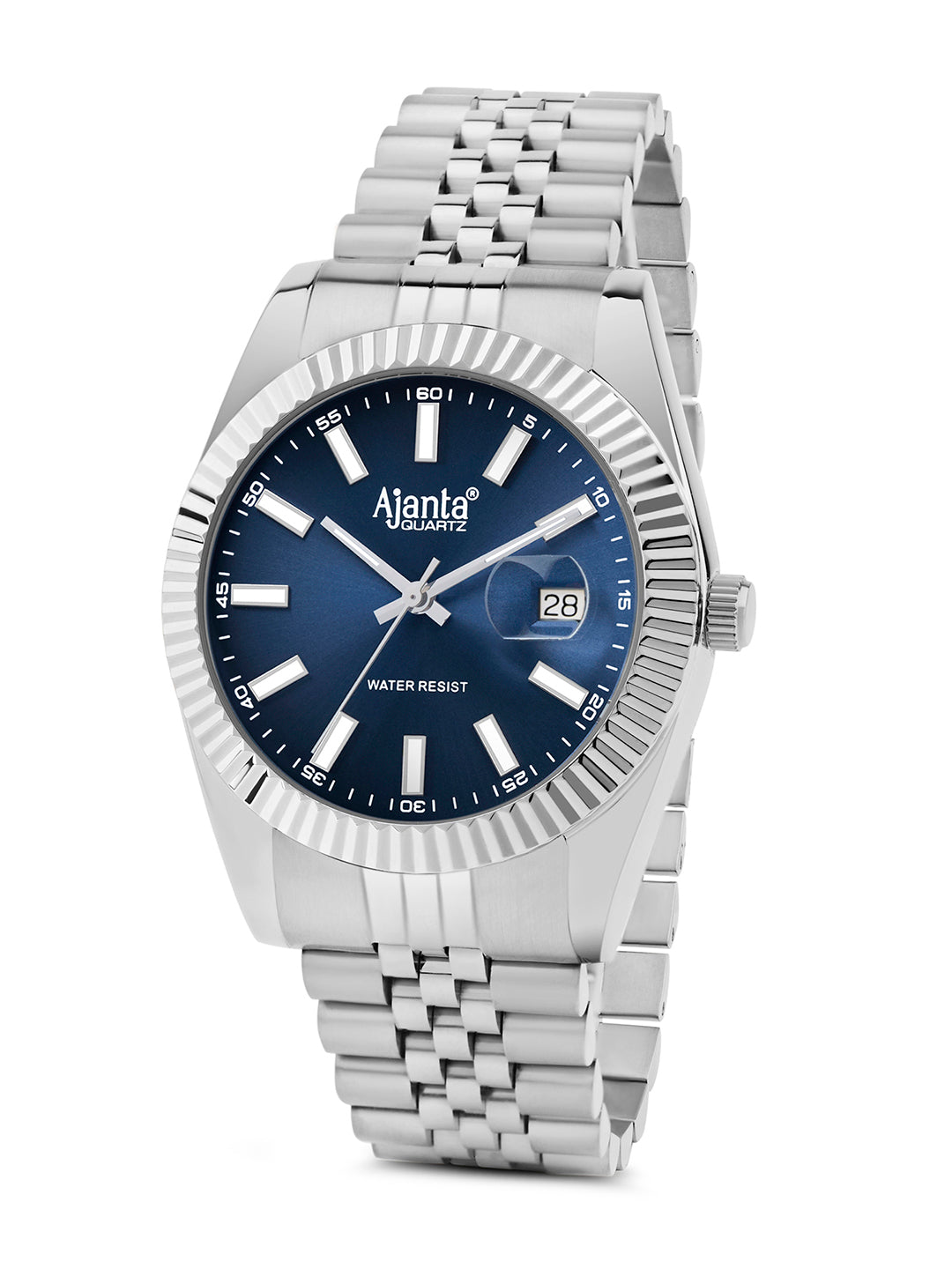 Monaco Blue Dial Stainless Steel Day-Date Watch