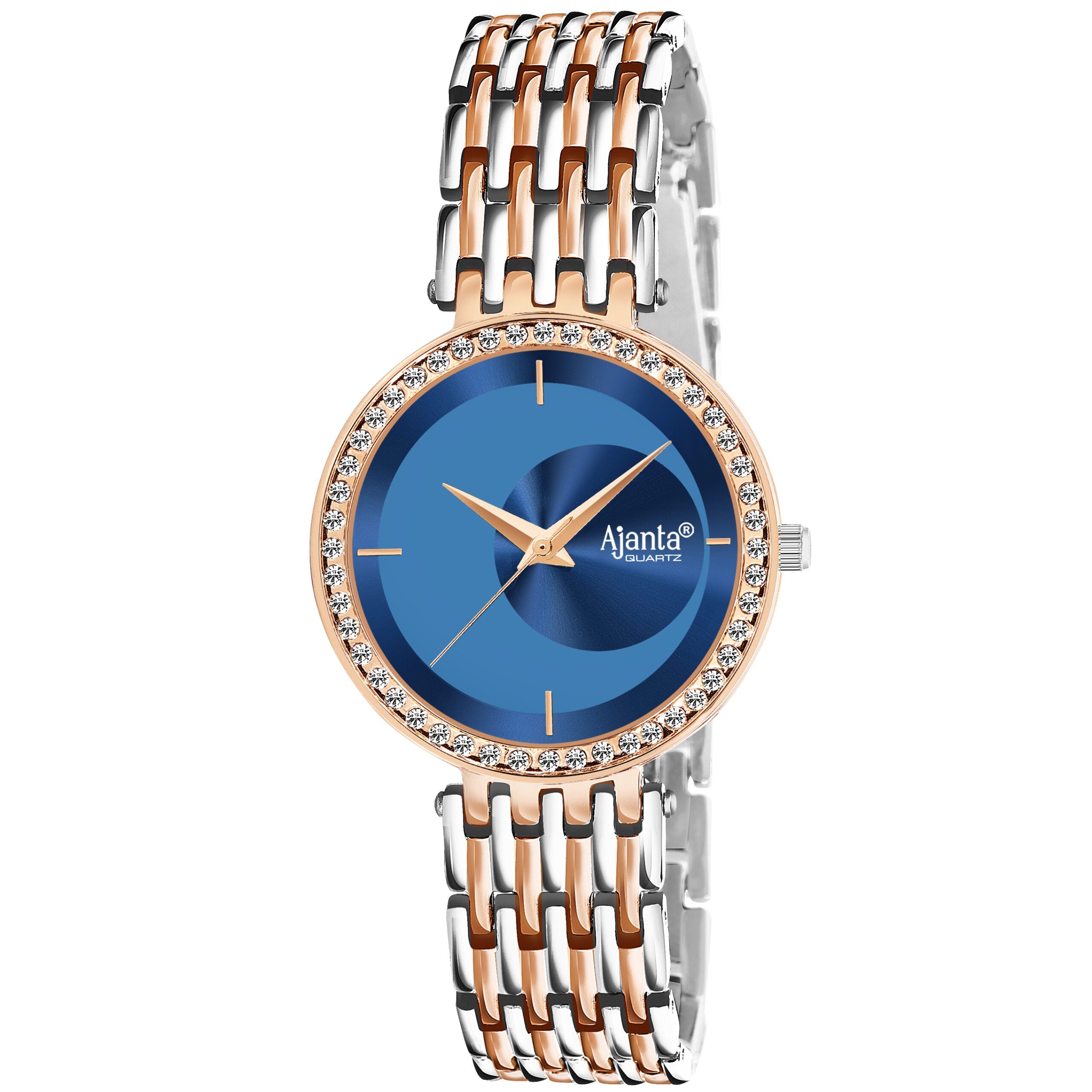 Ajanta Blue Dial Watch | AWC125ESL/1