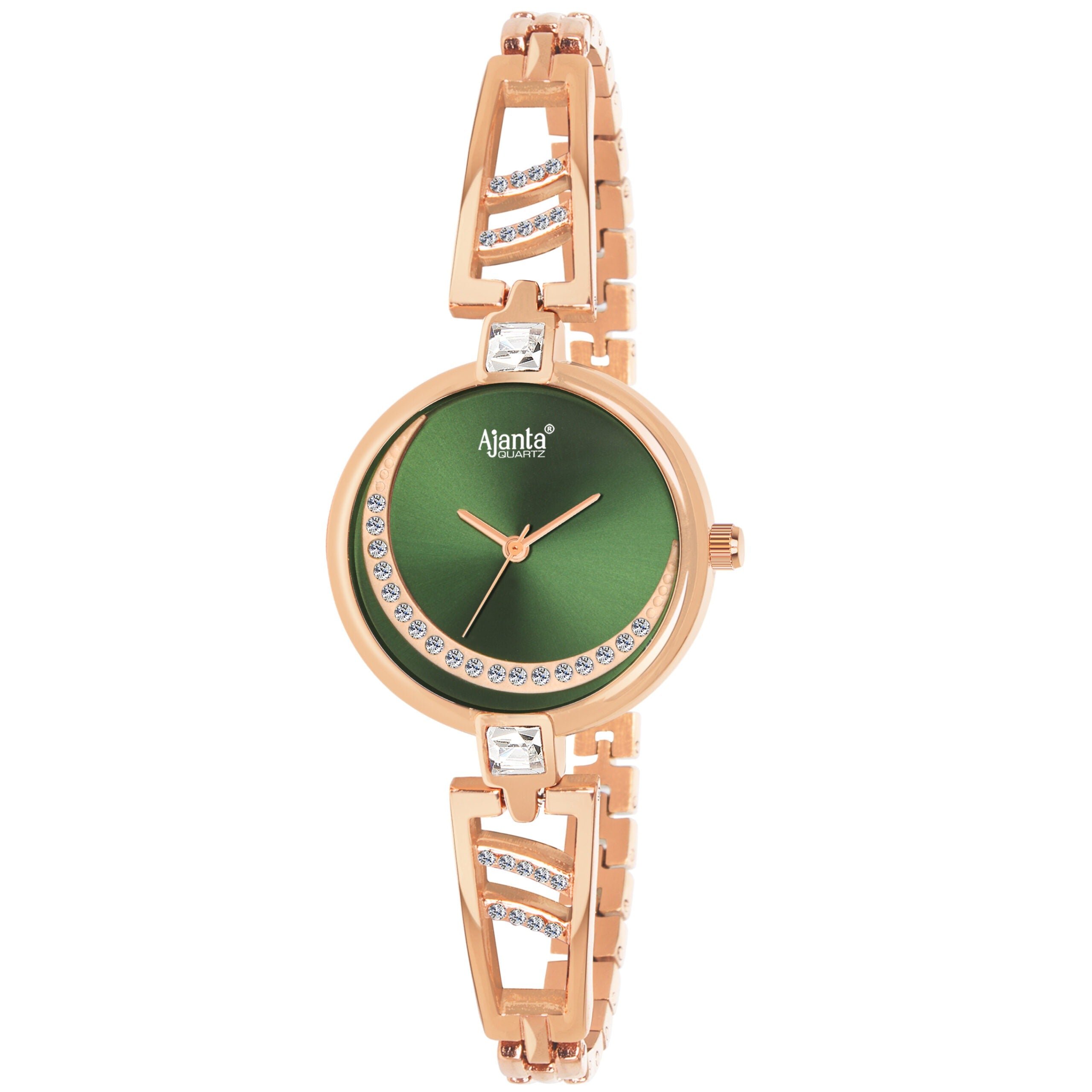 Ajanta Women’s Green Dial Watch | AWC121ESL/3