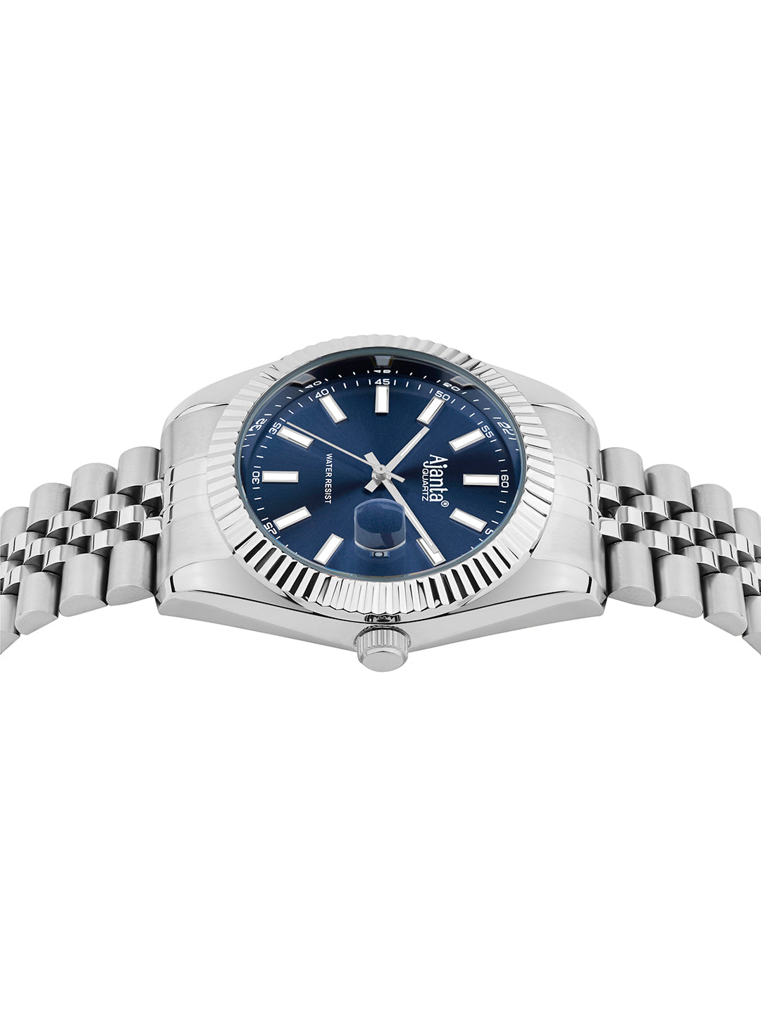 Monaco Blue Dial Stainless Steel Day-Date Watch