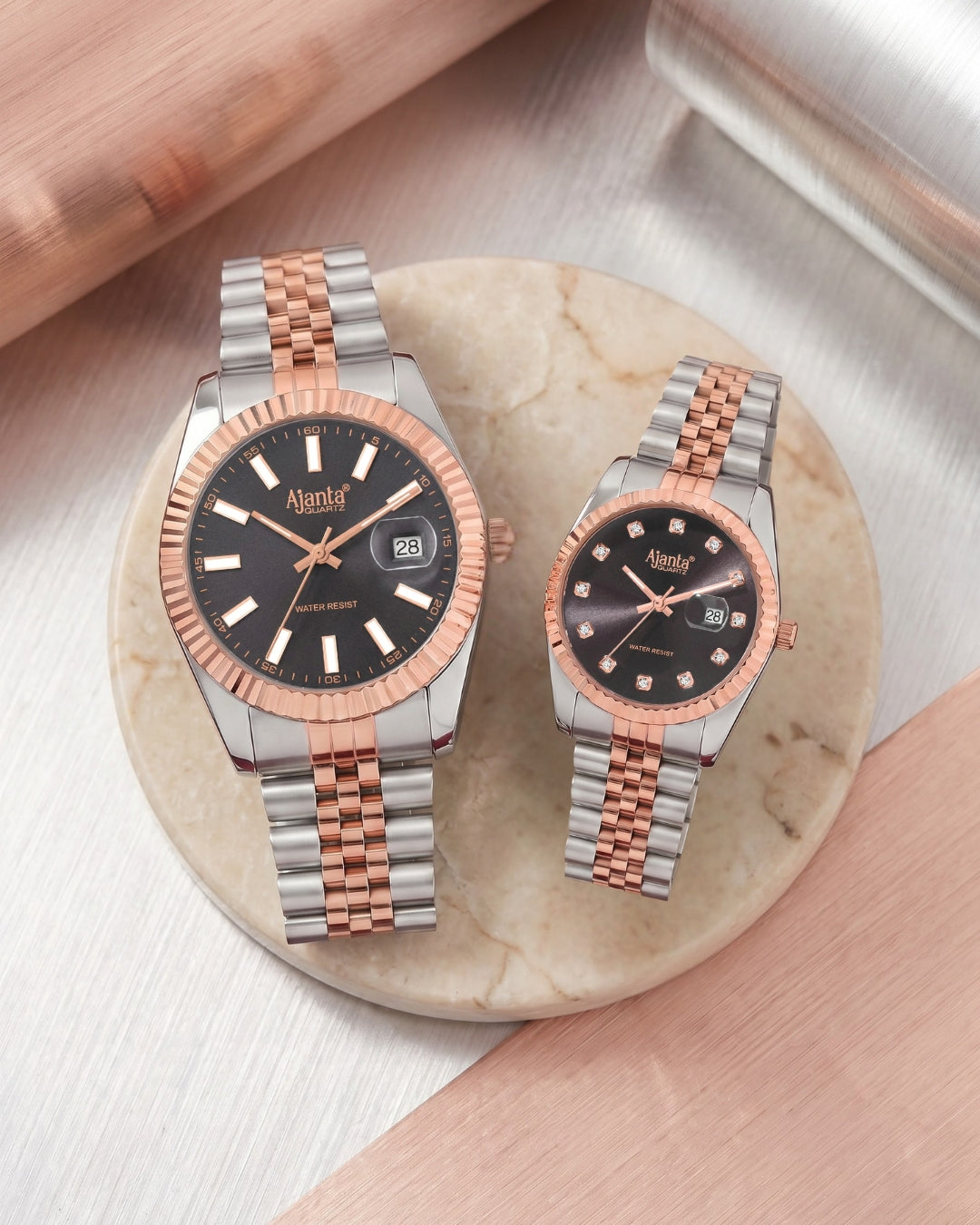 Ajanta Eternity Couple Watch