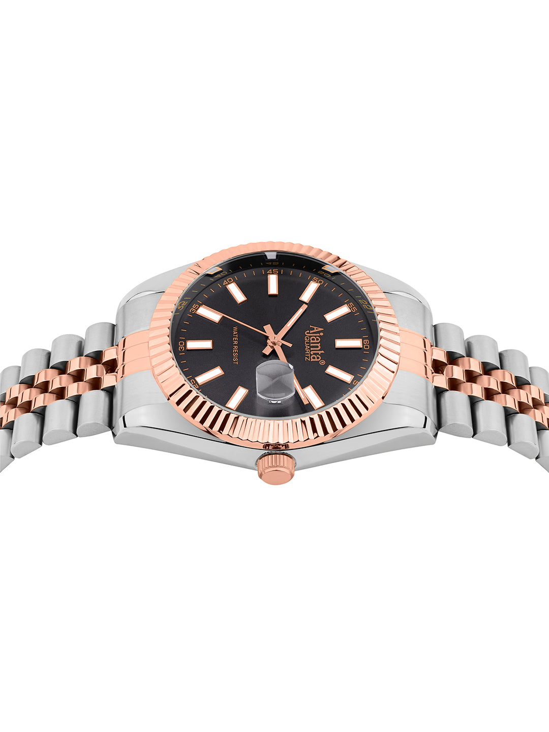 Monaco Two-Tone Grey Dial Stainless Steel Day-Date Watch