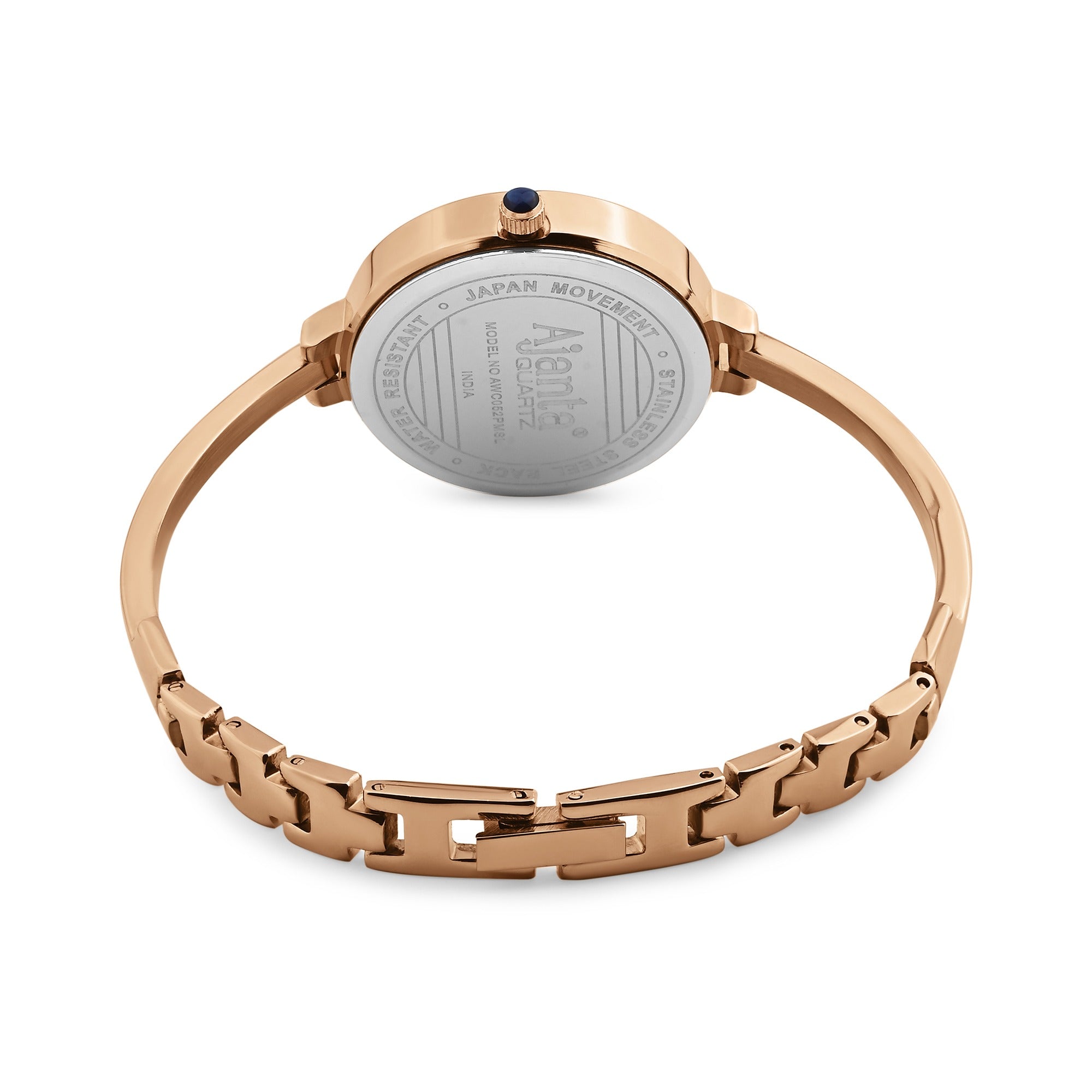 Ajanta Quartz Women's Elegant Rosegold Bangle Watch with Rosegold Dial (AWC052PMSL/5)
