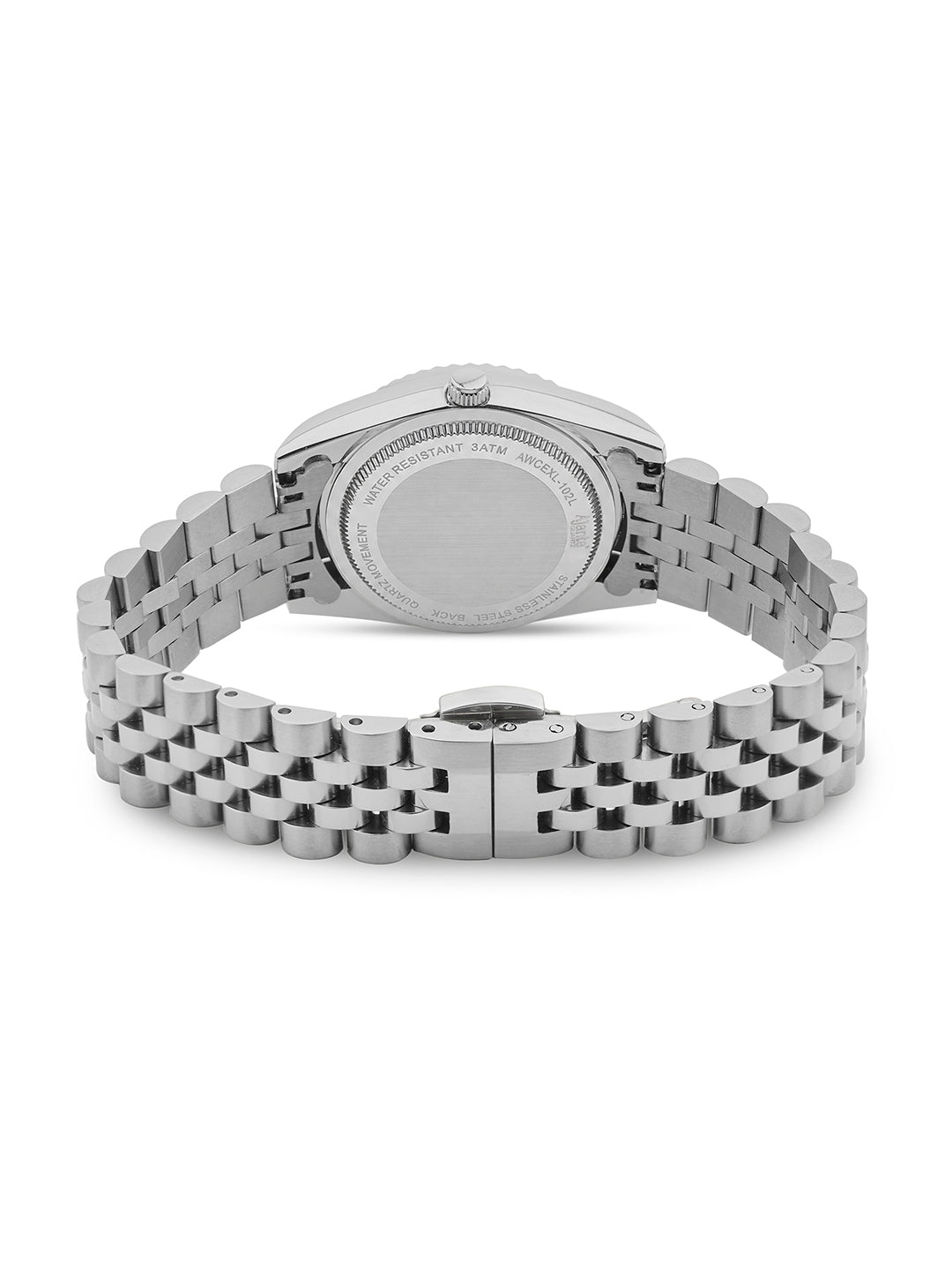 Avenza Sky Blue Dial Stainless Steel Day-Date Watch