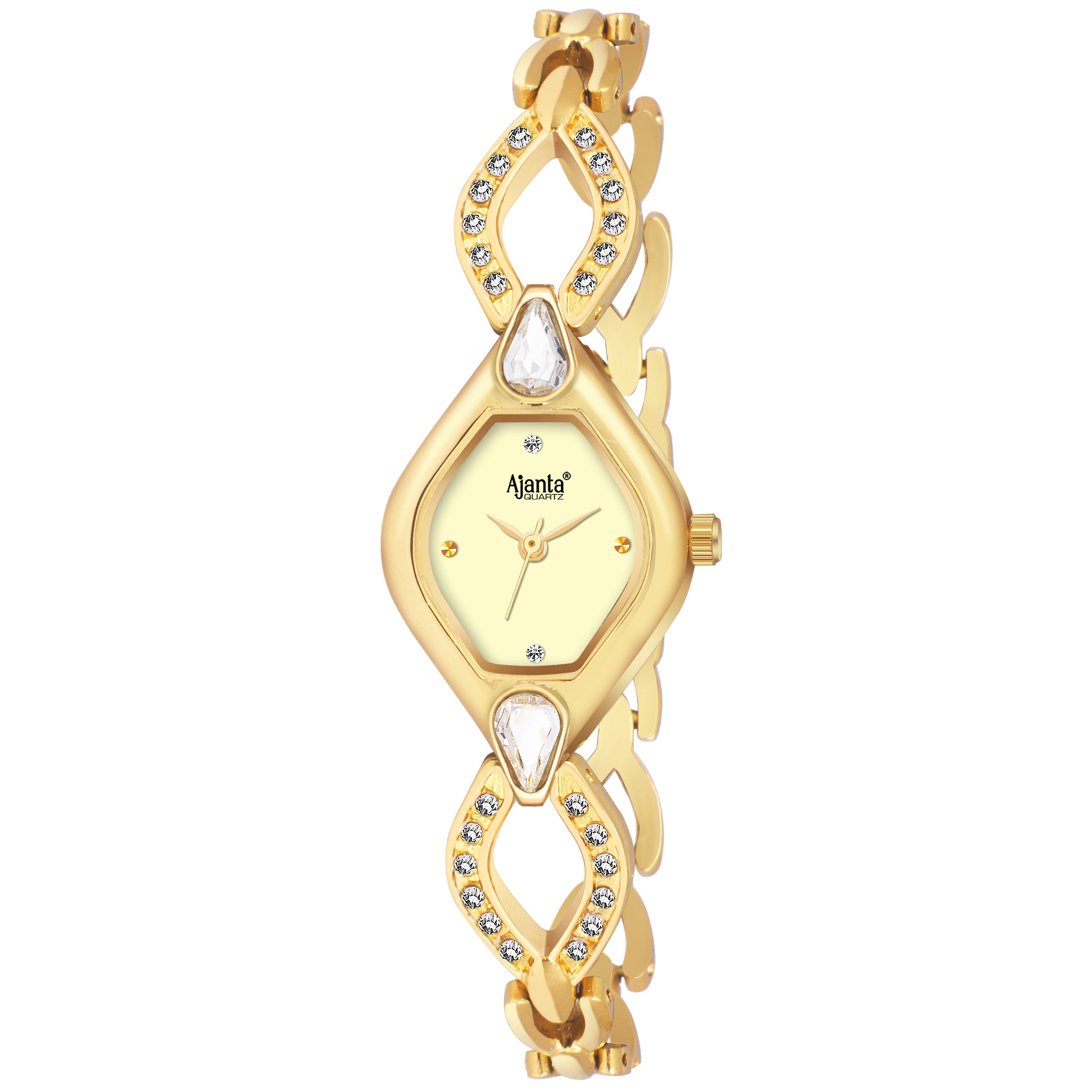 Ammarra Ivory Dial Gold-Tone Bracelet