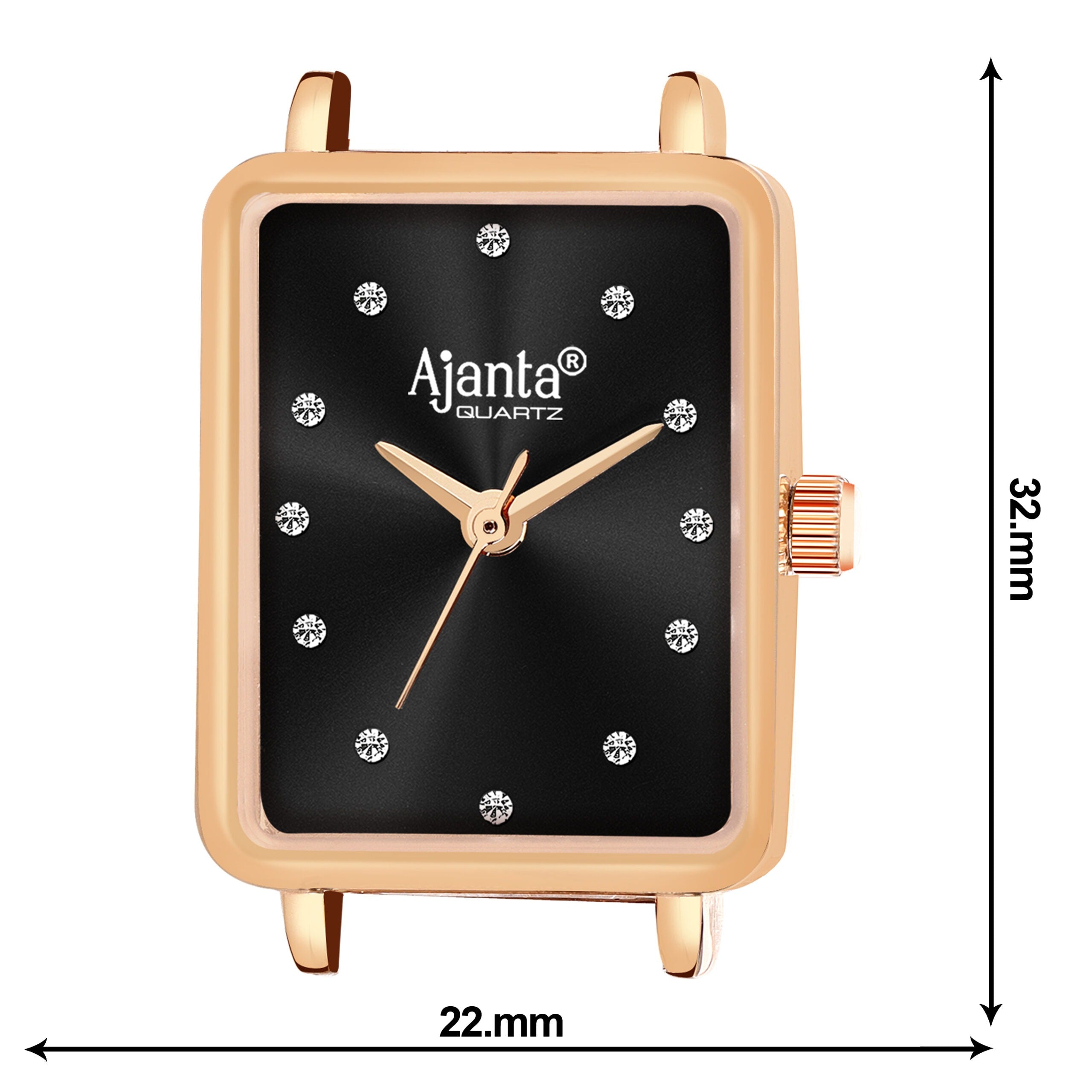 Ajanta Black Dial Mesh Strap Watch | AWC128ESL/4