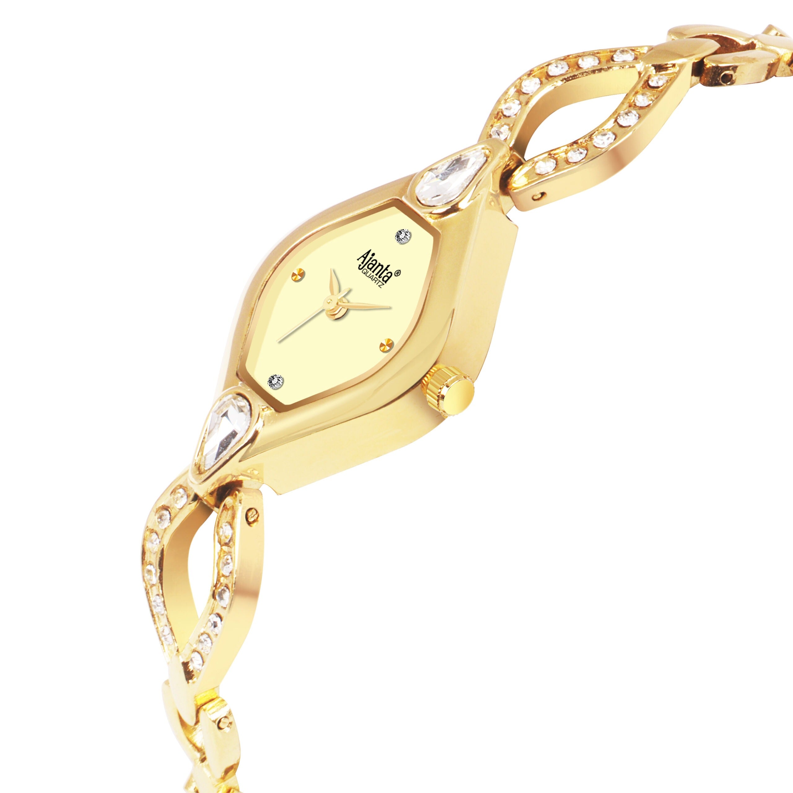 Ajanta Elegant Ivory Gold Women’s Timepiece| AWC051/1