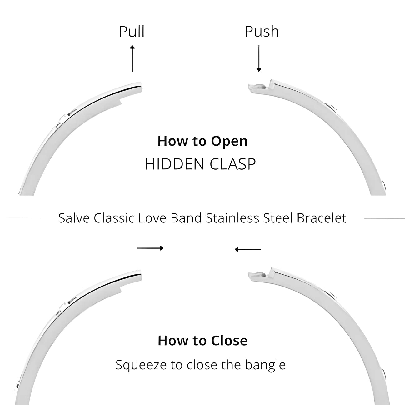 Ajanta Silver Slim Bracelet with Crystal Accents