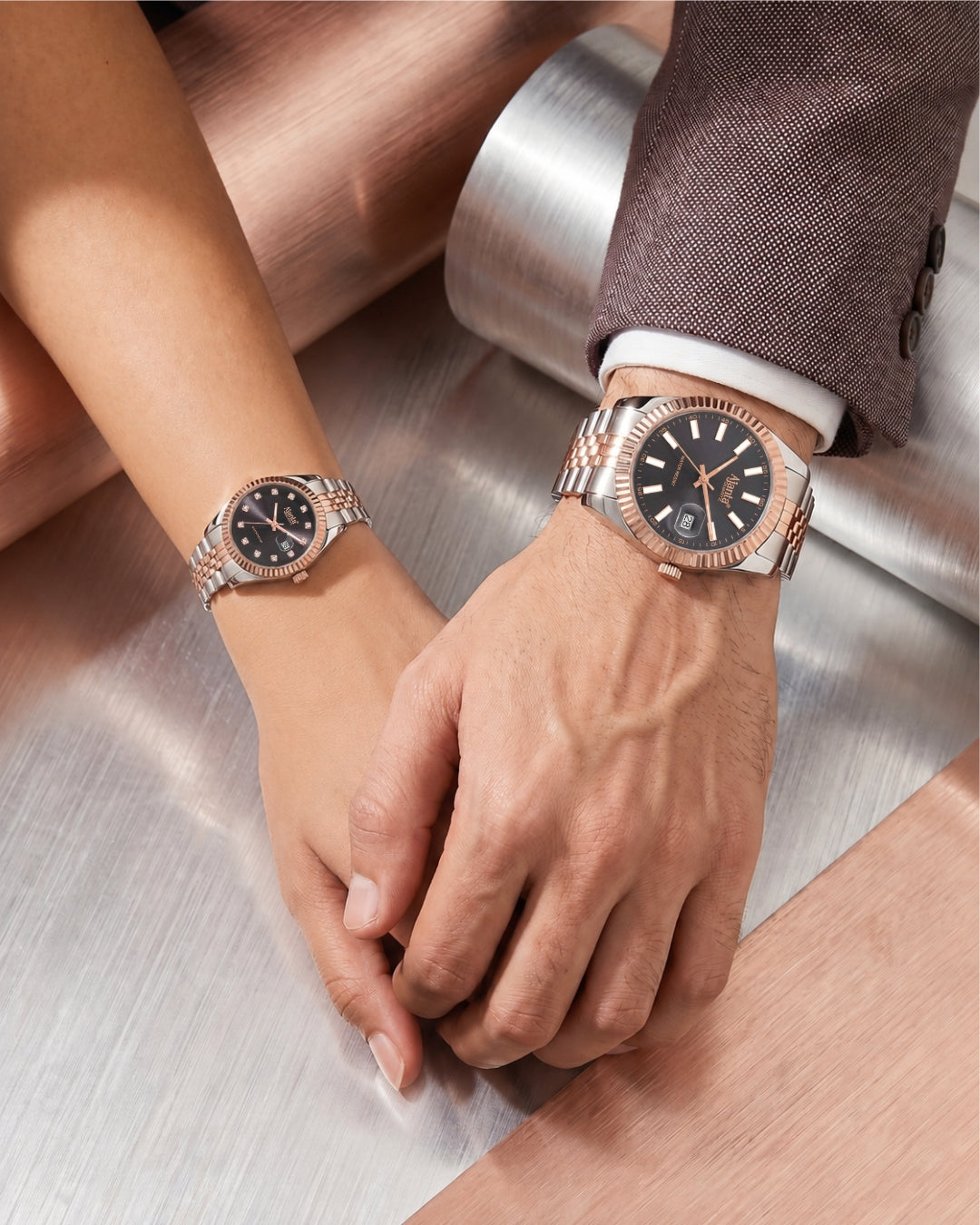 Ajanta Eternity Couple Watch