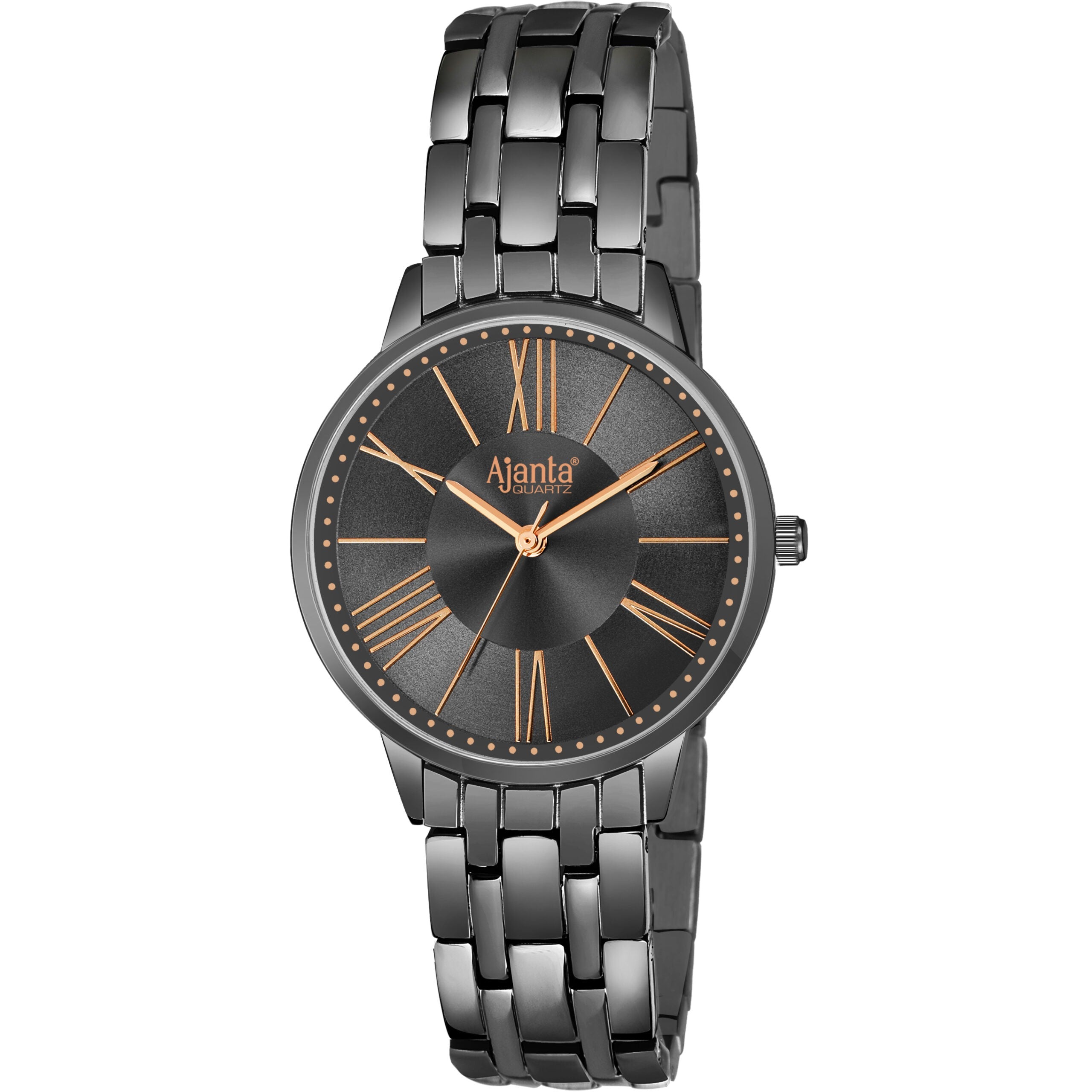 Ajanta Grey Dial Stainless Steel Strap Watch | AWC116ESL/5
