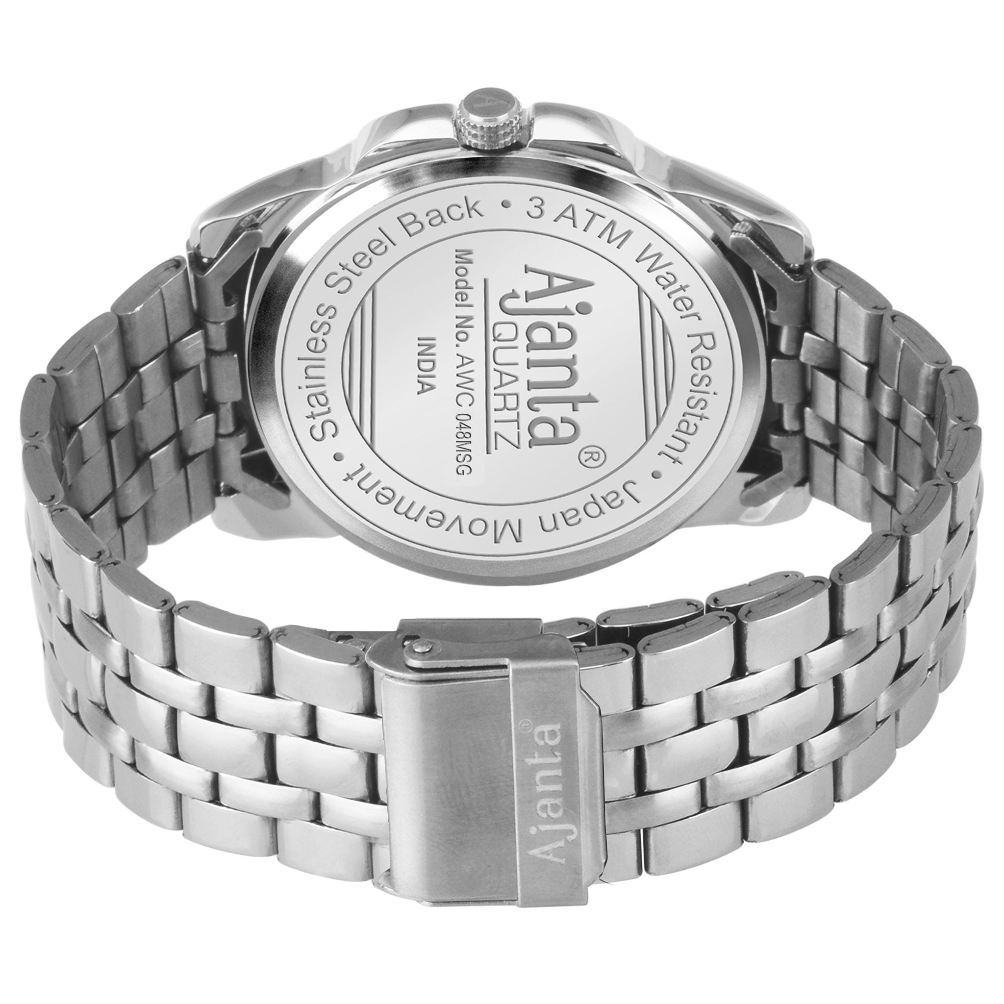 Ajanta Blue Dial Strap Watch | AWC048MSG/1/BS/SL/SS