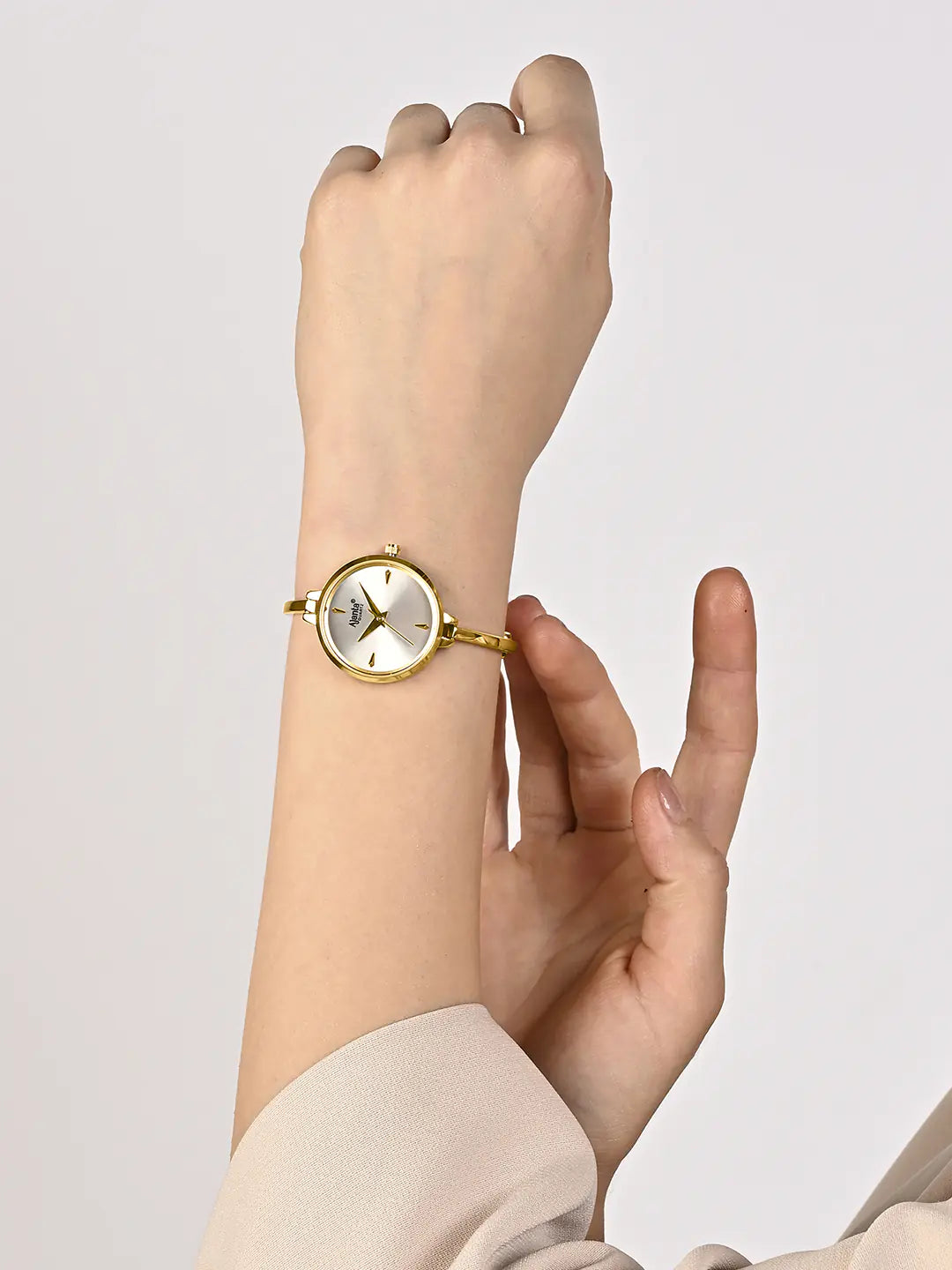 Ajanta Graceful Silver Dial Women’s Wrist Watch| AWC052PMSL/3