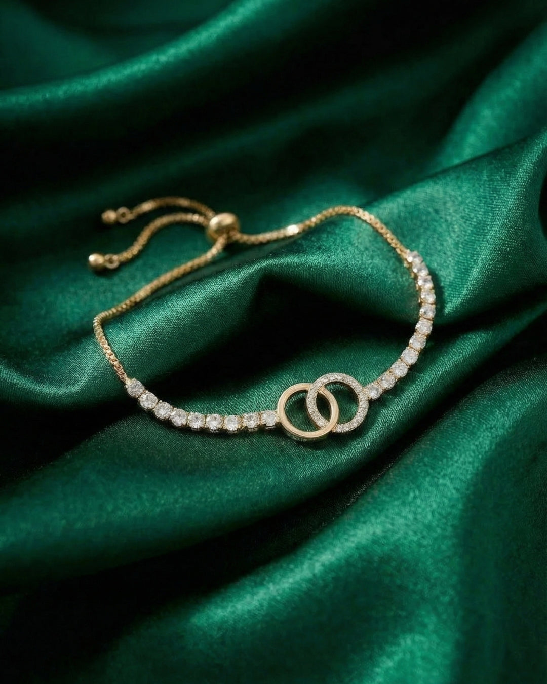 NIA Stainless Steel Golden Anti Tarnish Bracelet.