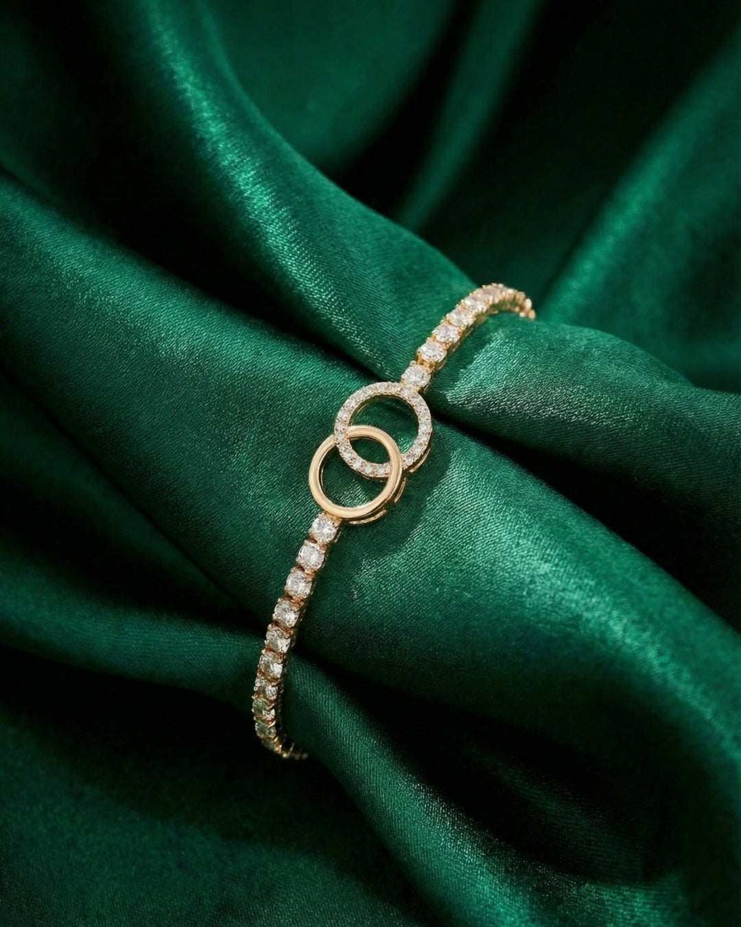 NIA Stainless Steel Golden Anti Tarnish Bracelet.