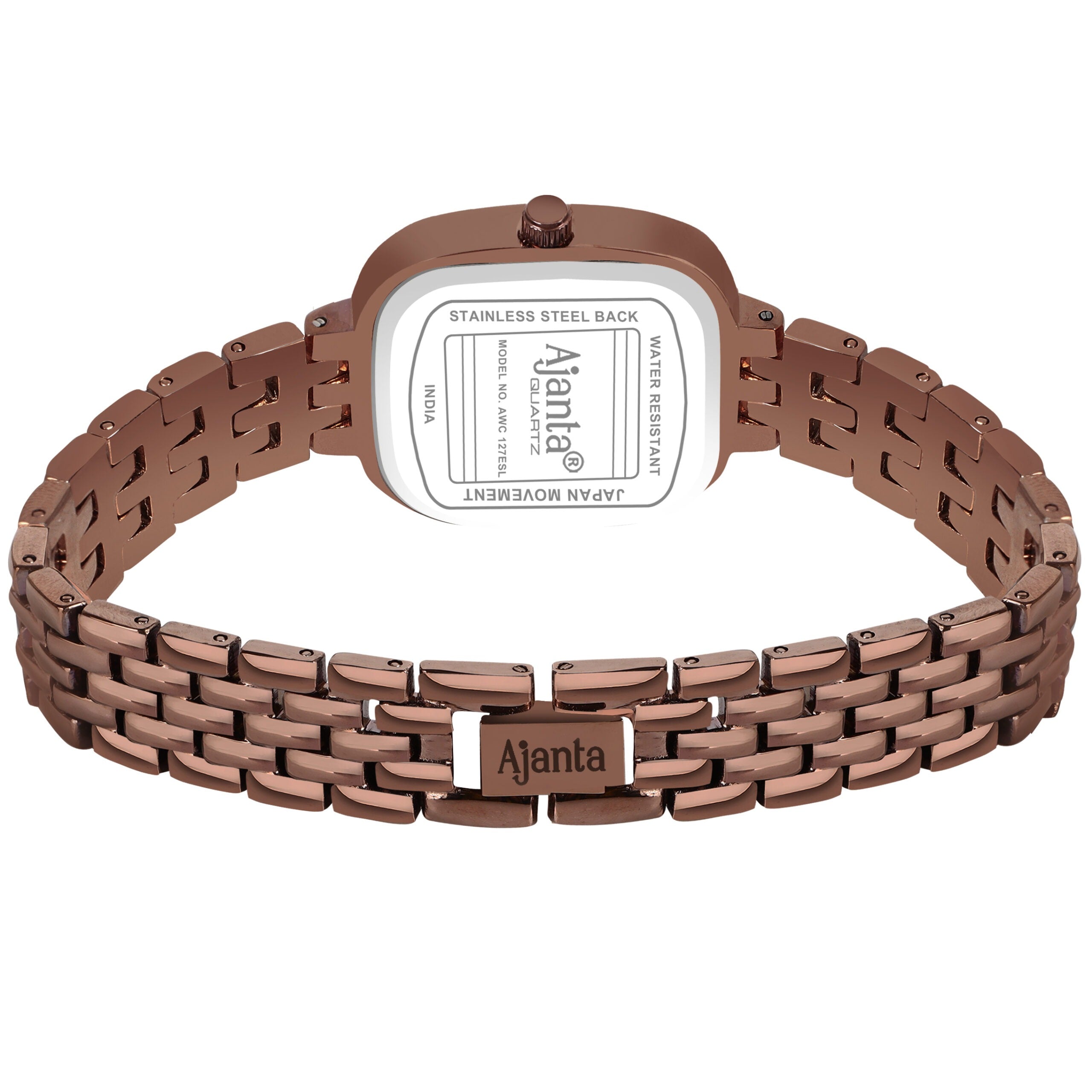 Ajanta Brown Dial Strap Watch | AWC127ESL/4