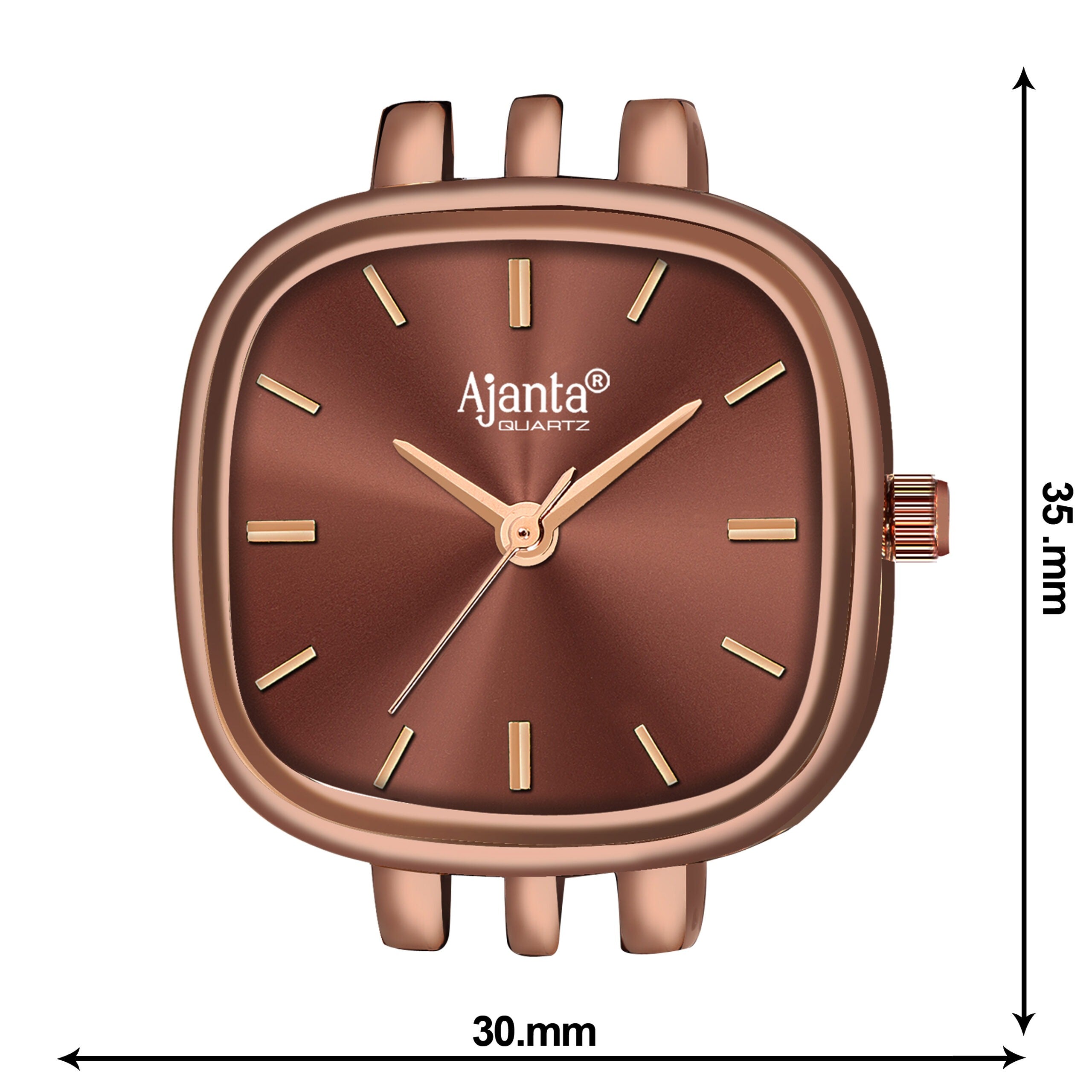 Ajanta Brown Dial Strap Watch | AWC127ESL/4