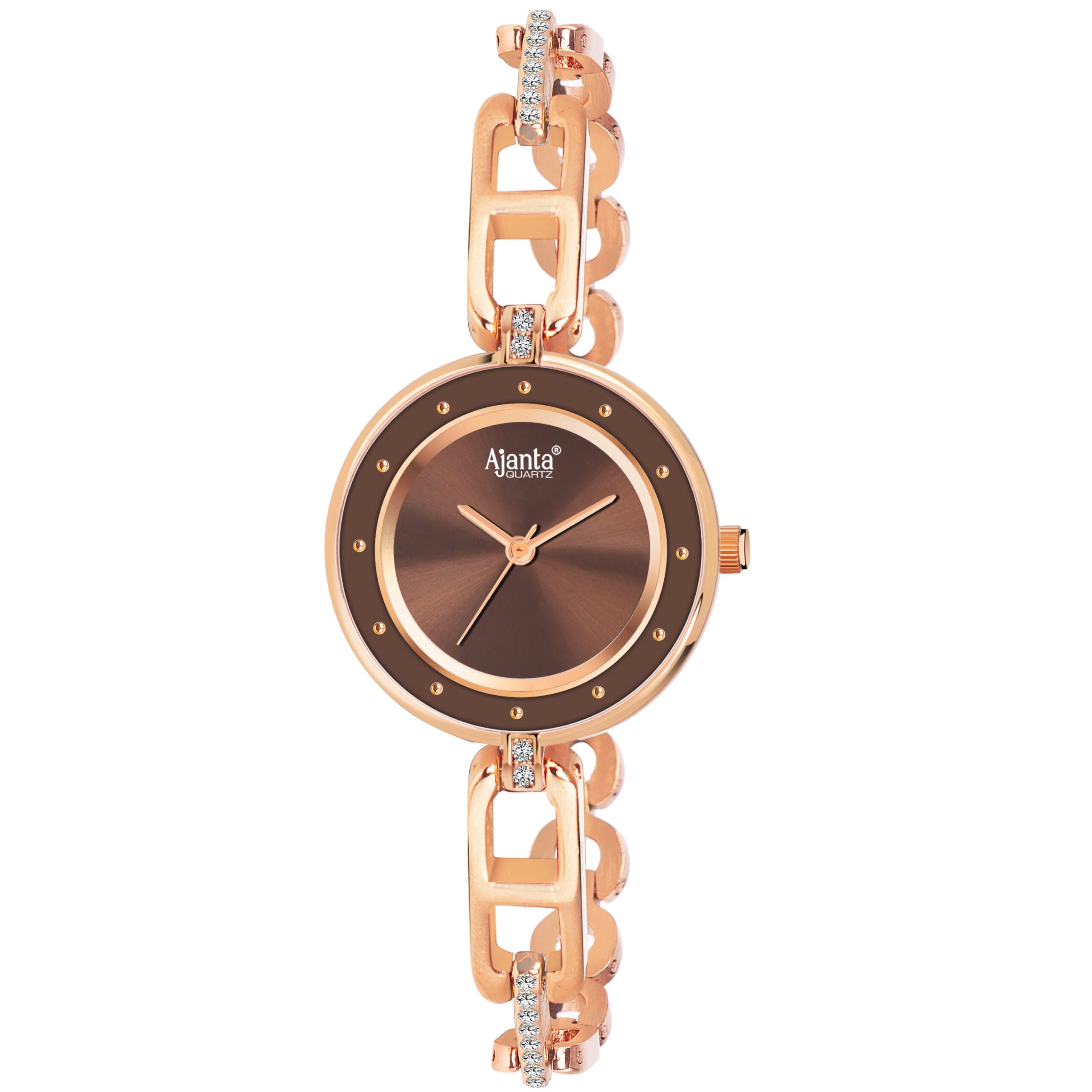 Ajanta Brown Dial Watch | AWC120/4