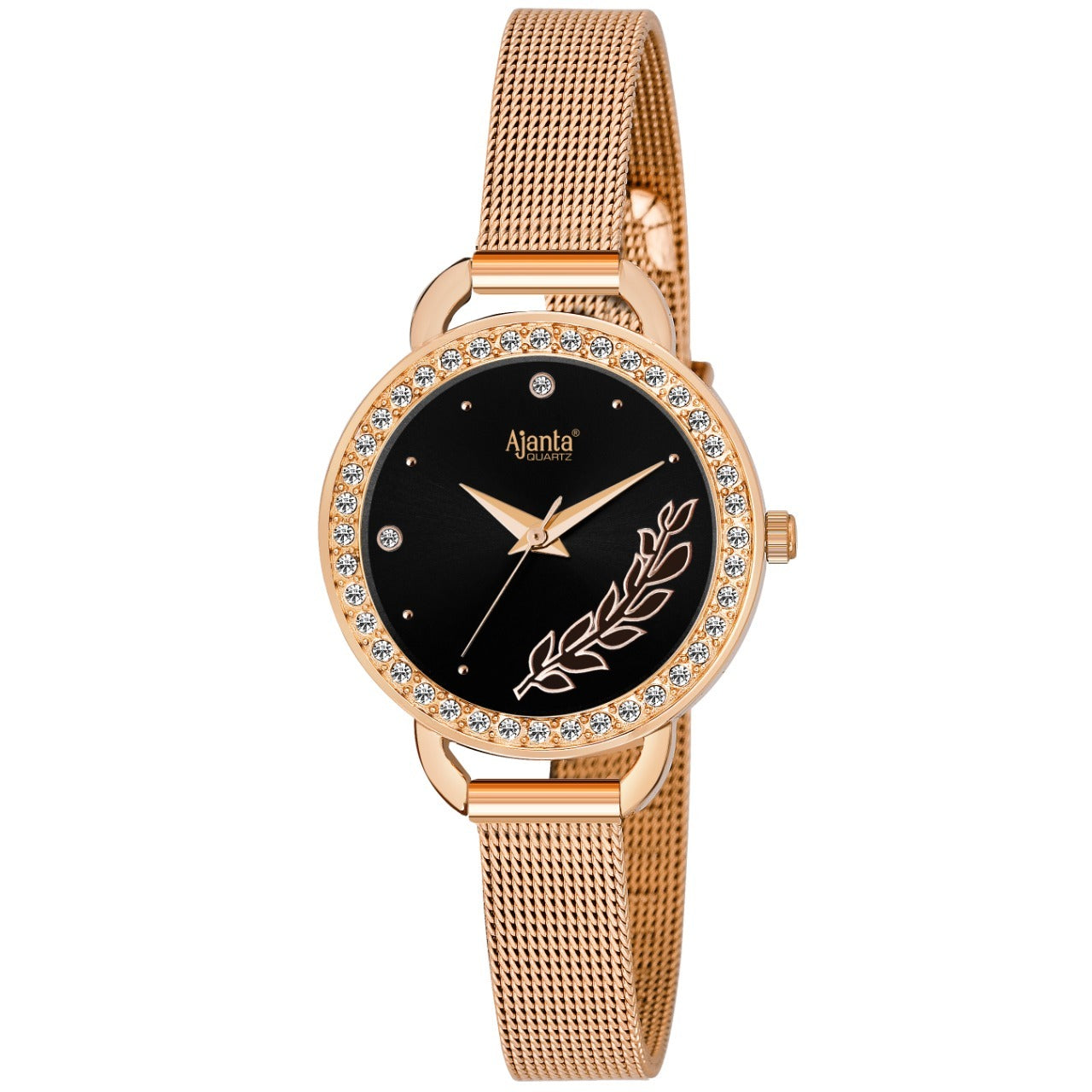Ajanta Womenâ€™s Stainless Steel Strap Watch | AWC203KTL/4/BLR/RME