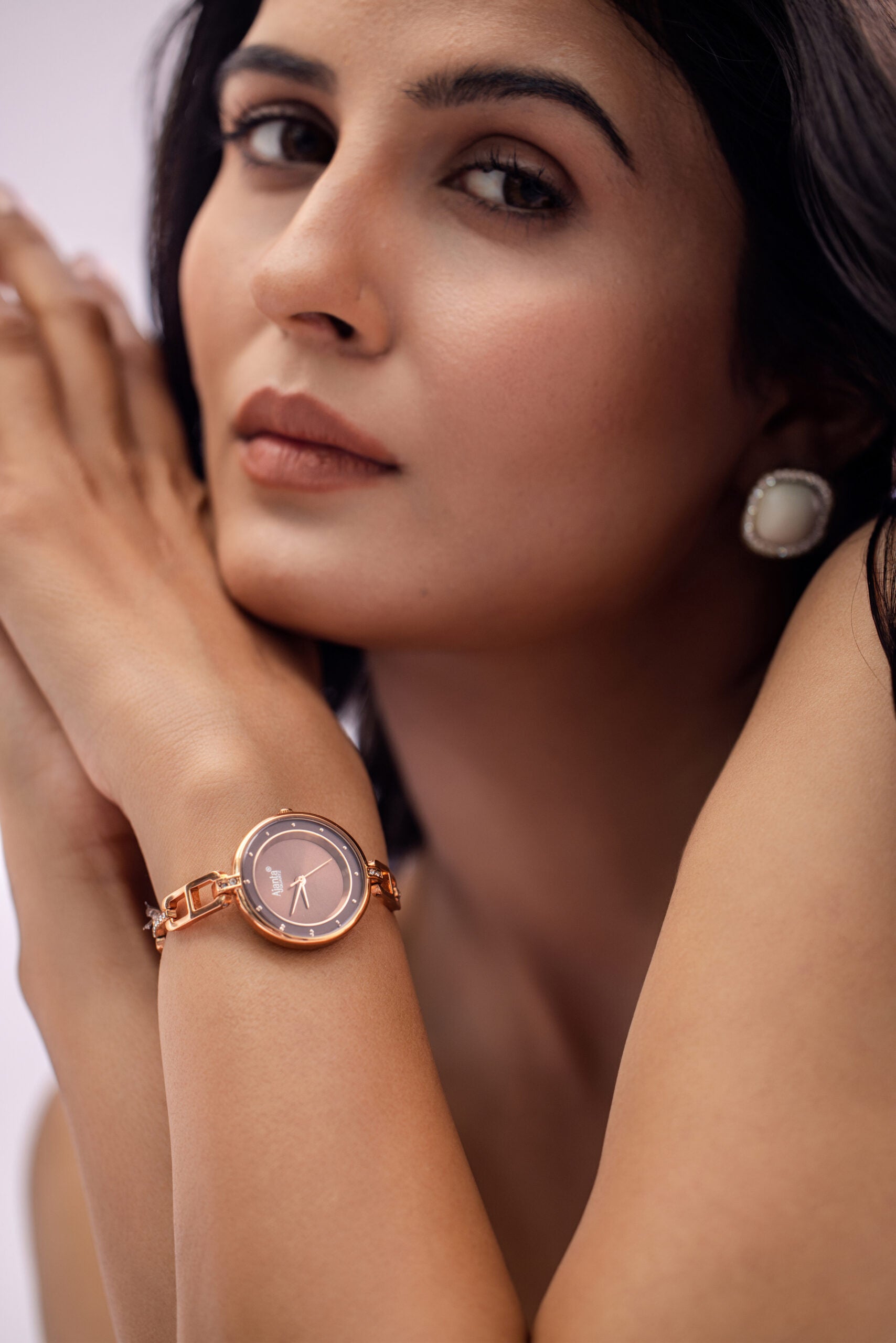 Ajanta Brown Dial Watch | AWC120/4