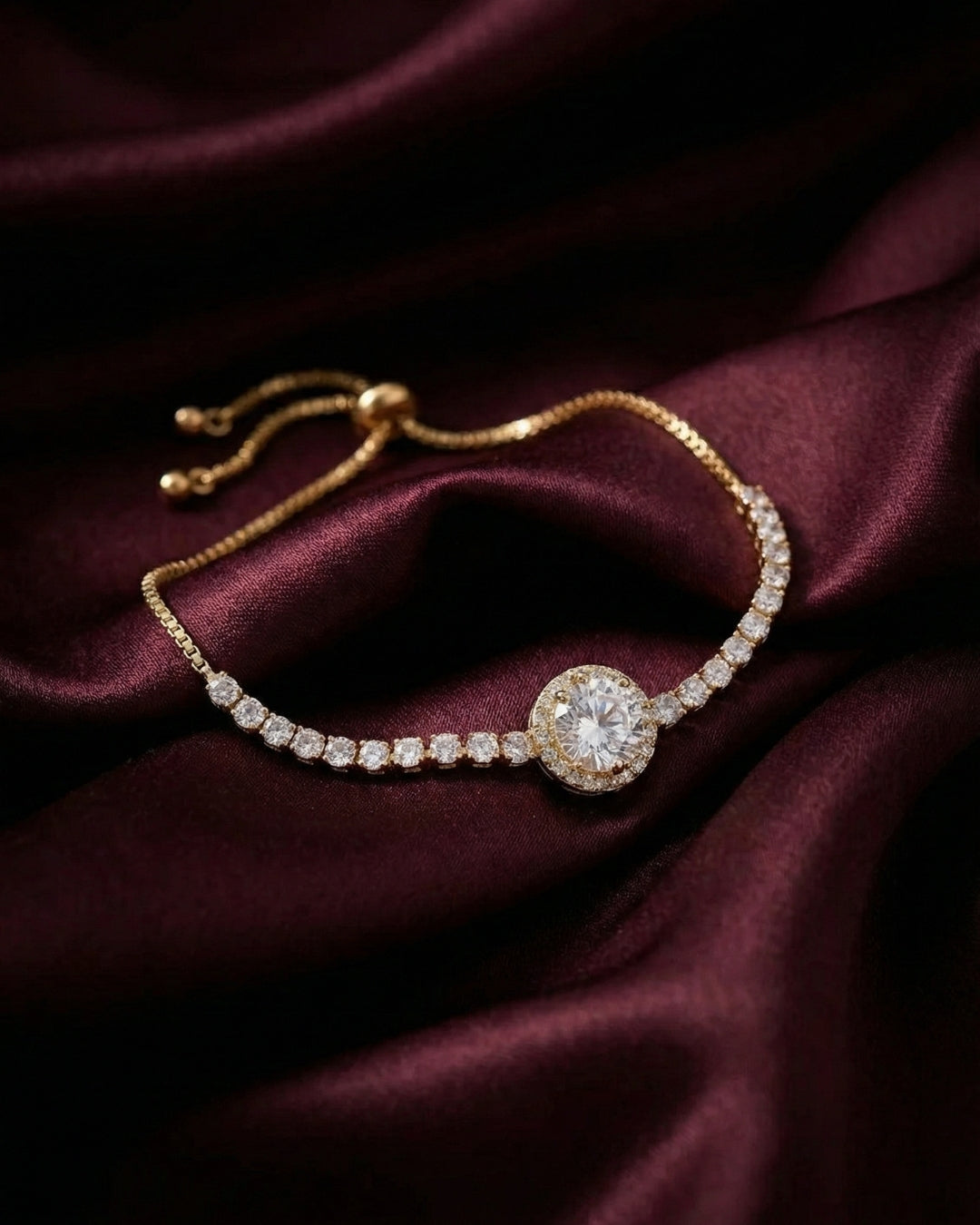 INEJ Stainless Steel Golden Anti Tarnish Bracelet