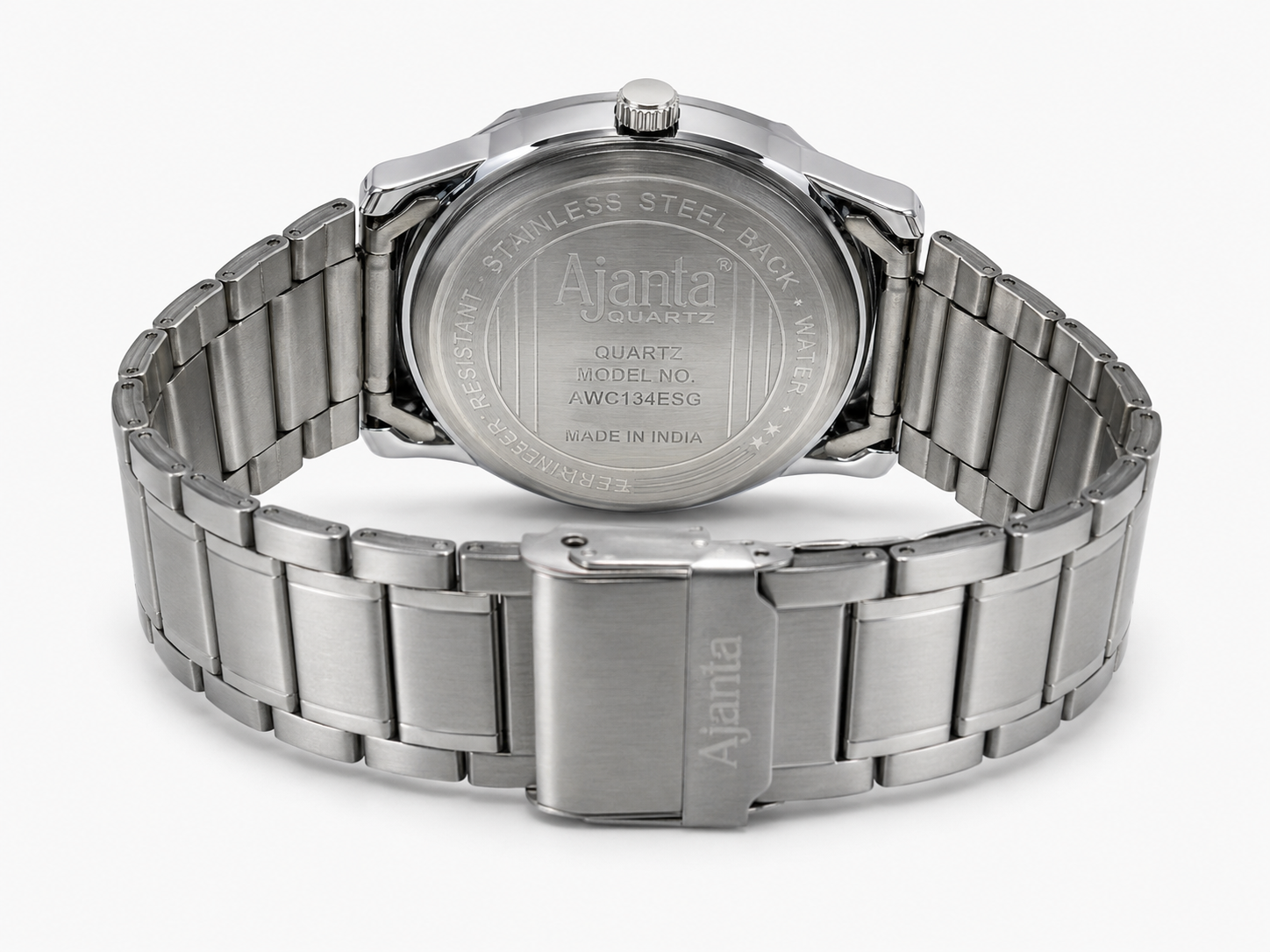 Montero Silver Sunray Dial Stainless Steel Analog Watch for Men