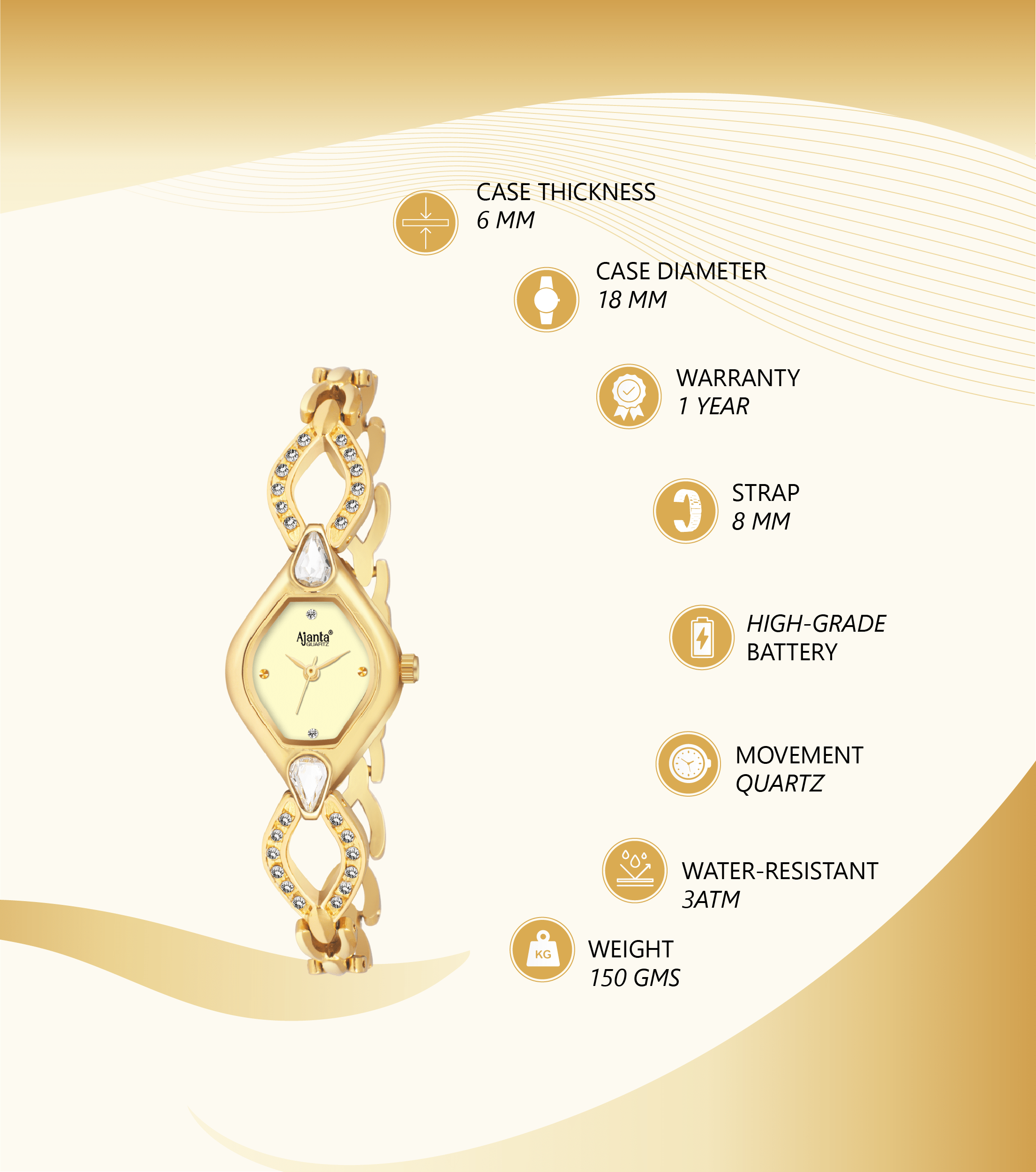 Ajanta Watch | AWC051-1