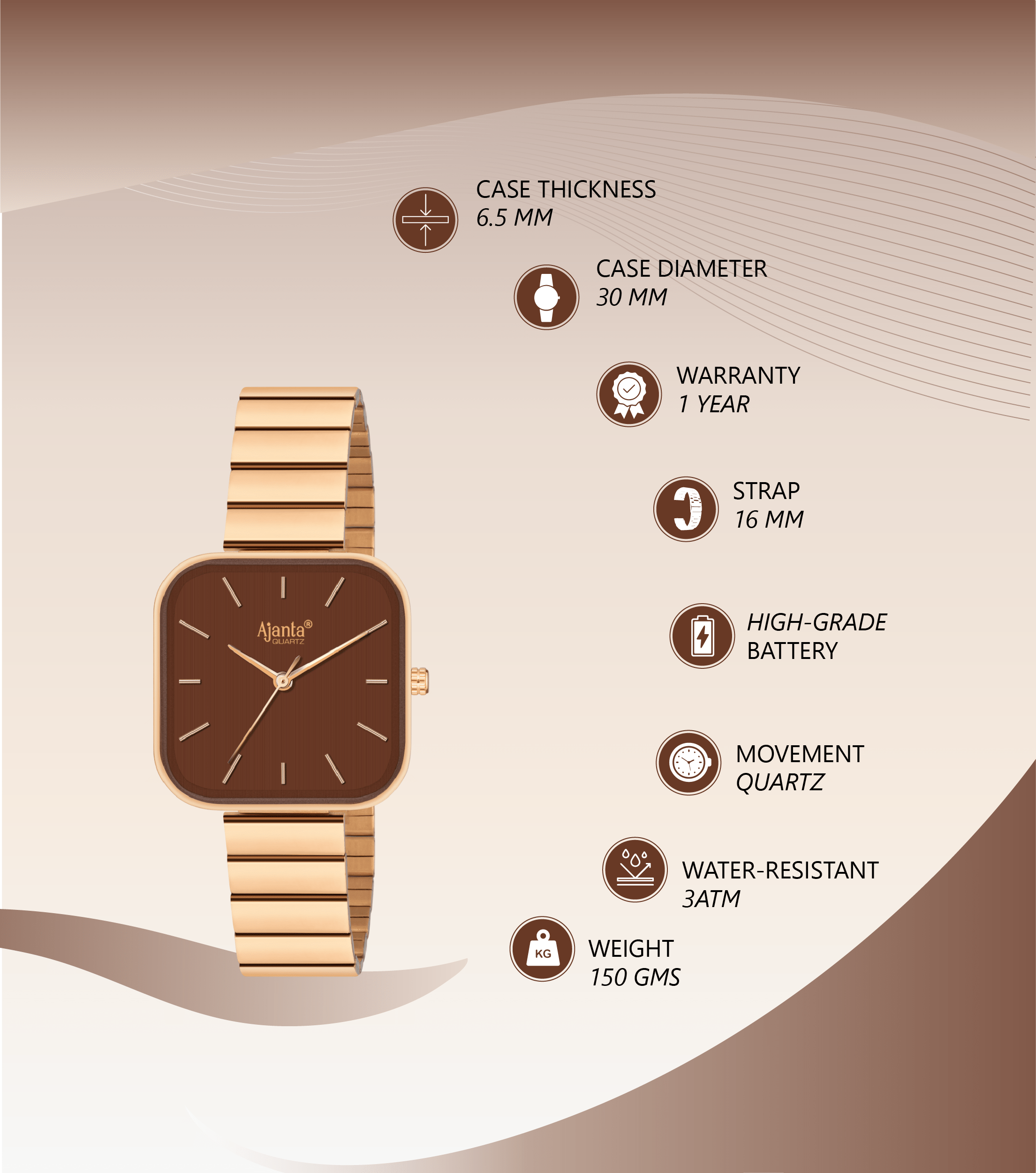 Ajanta Watch | AWC124/4