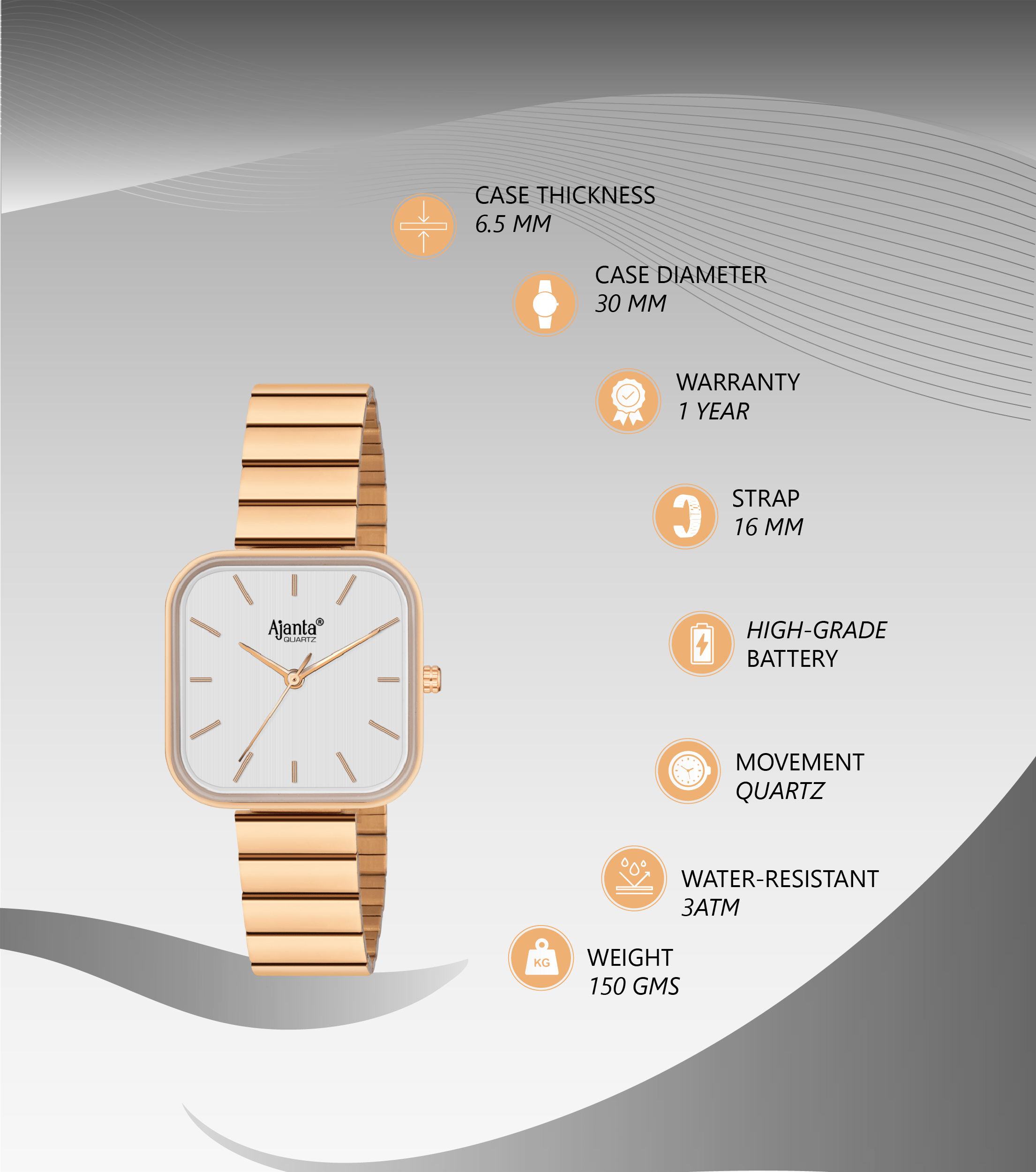 Ajanta Watch | AWC124/3