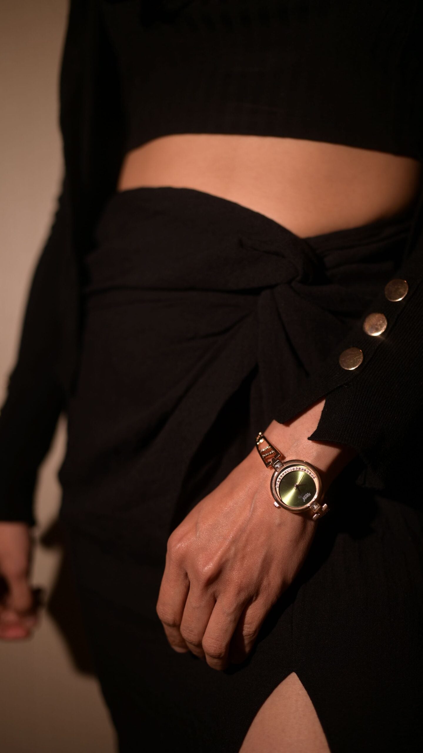 Ajanta Women’s Green Dial Watch | AWC121ESL/3