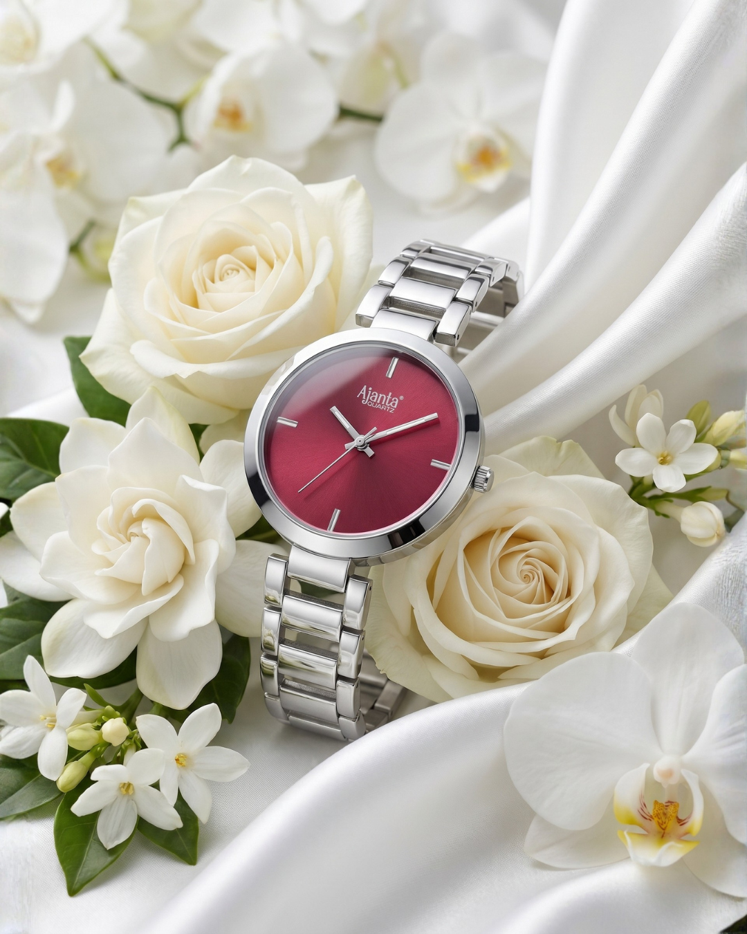 Stellar Pink Dial Stainless Steel Bracelet