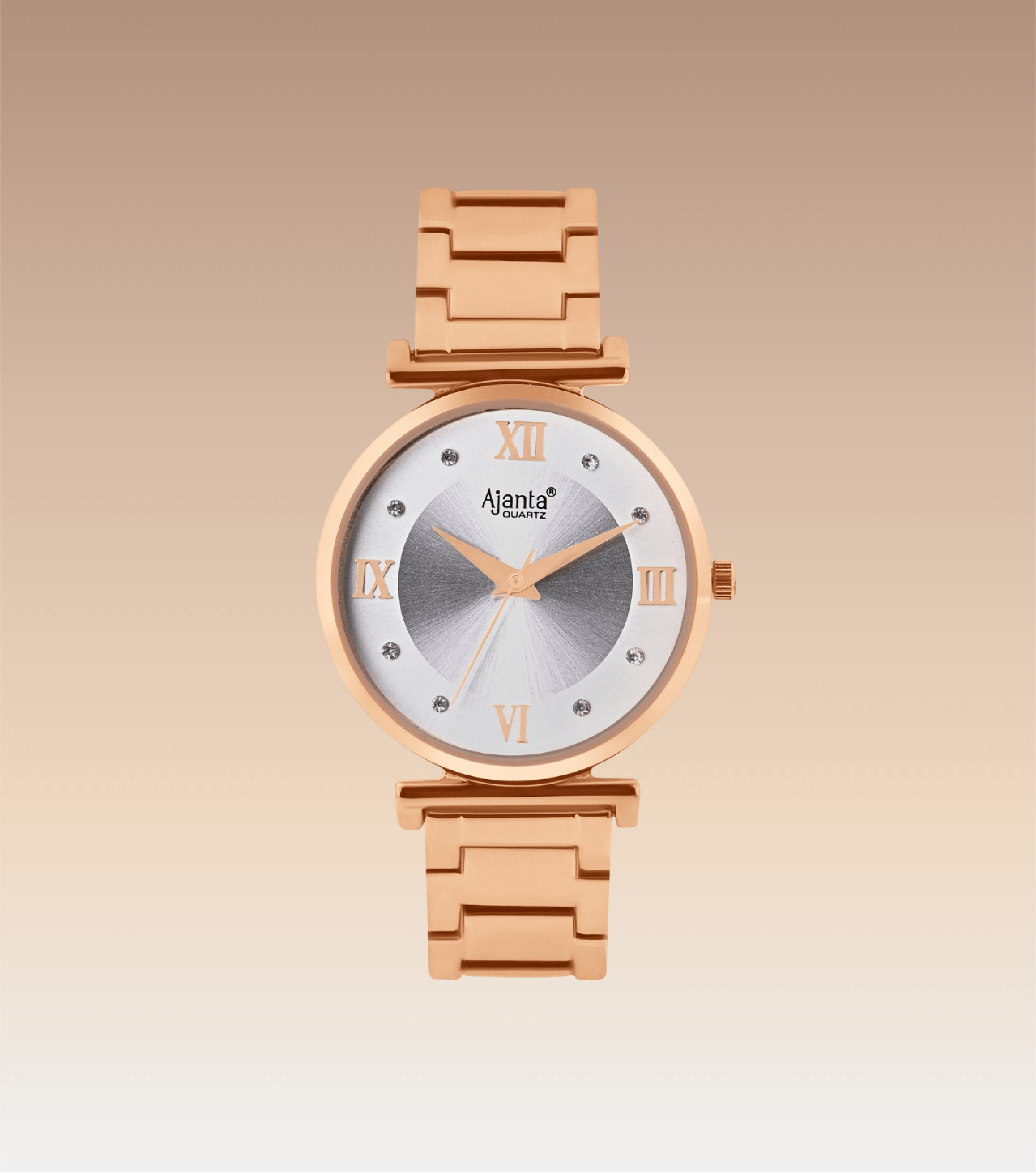 Ajanta Grey Dial Stainless Steel Strap Watch | AWC119ESL/3