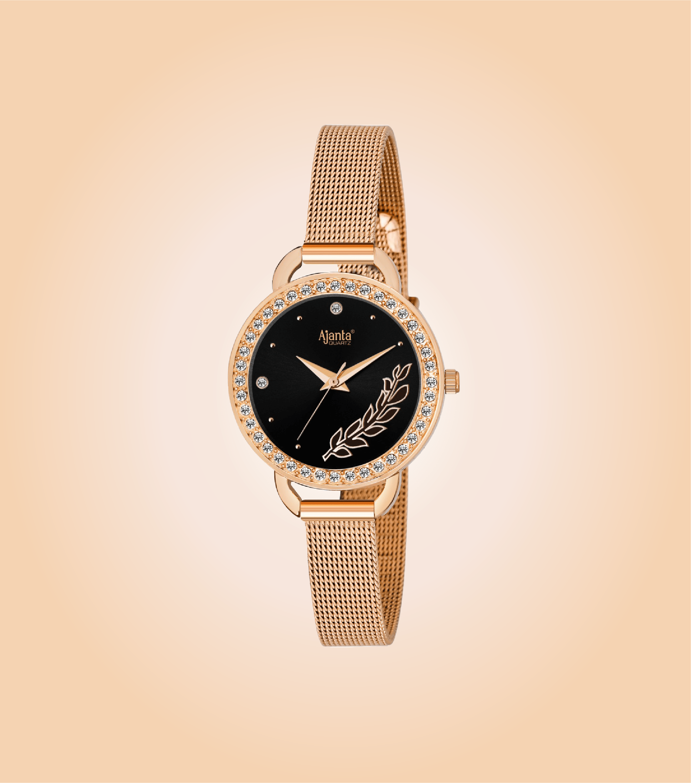Ajanta Womenâ€™s Stainless Steel Strap Watch | AWC203KTL/4/BLR/RME