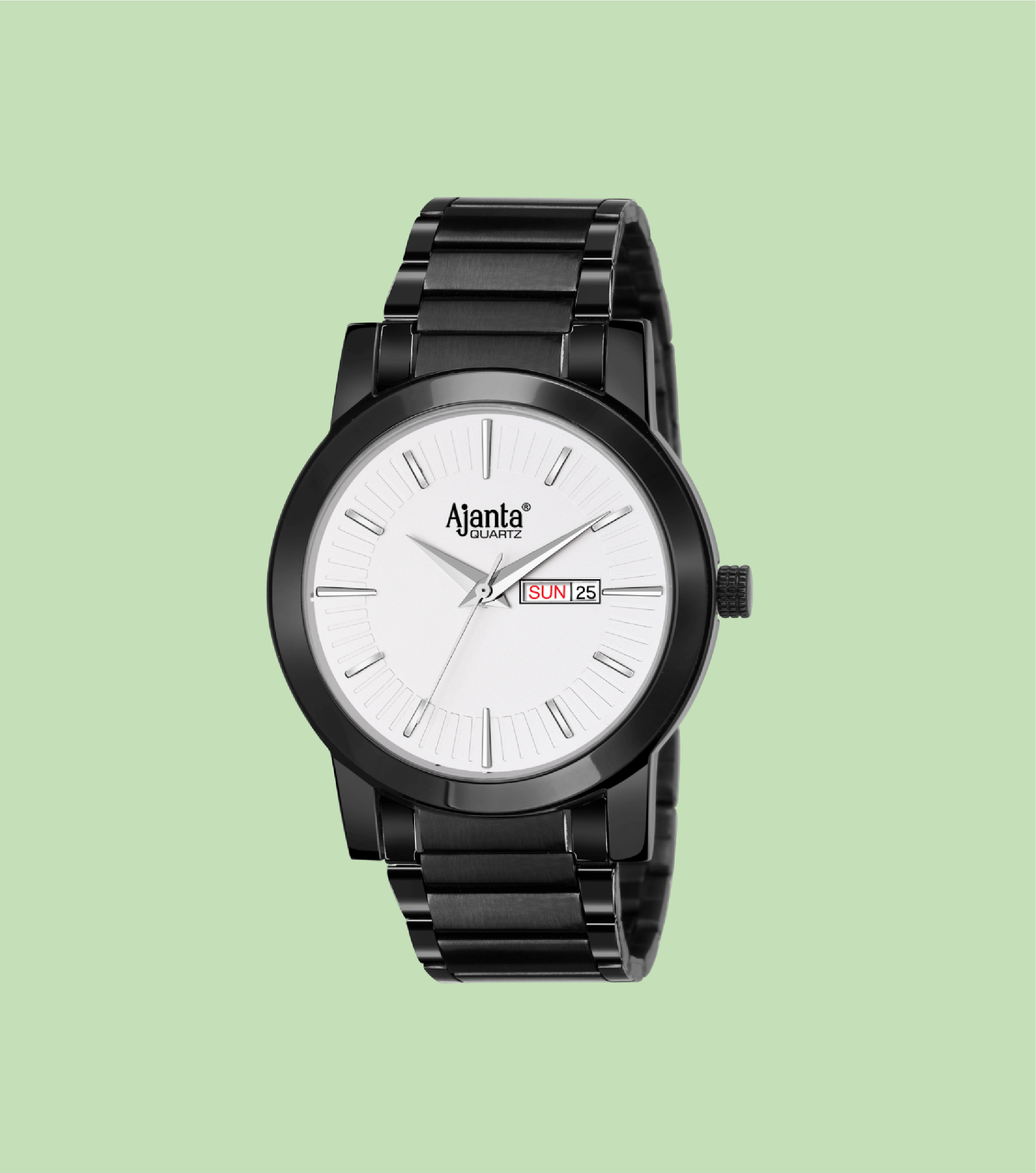 Ajanta White Dial Stainless Steel Watch| AWC502-3ISG/SLS/B/BL