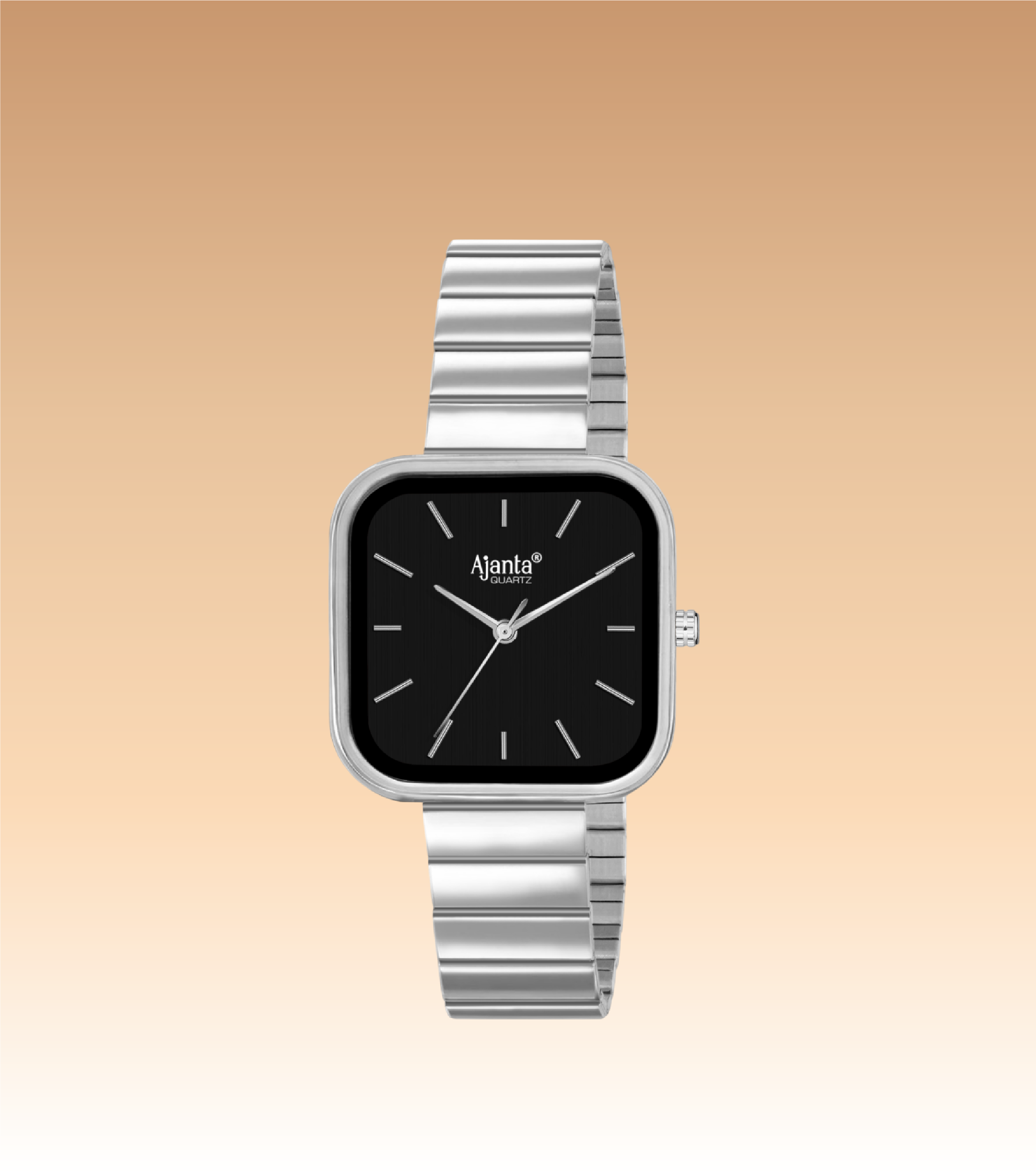 Sorelle Black Dial Stainless Steel Bracelet