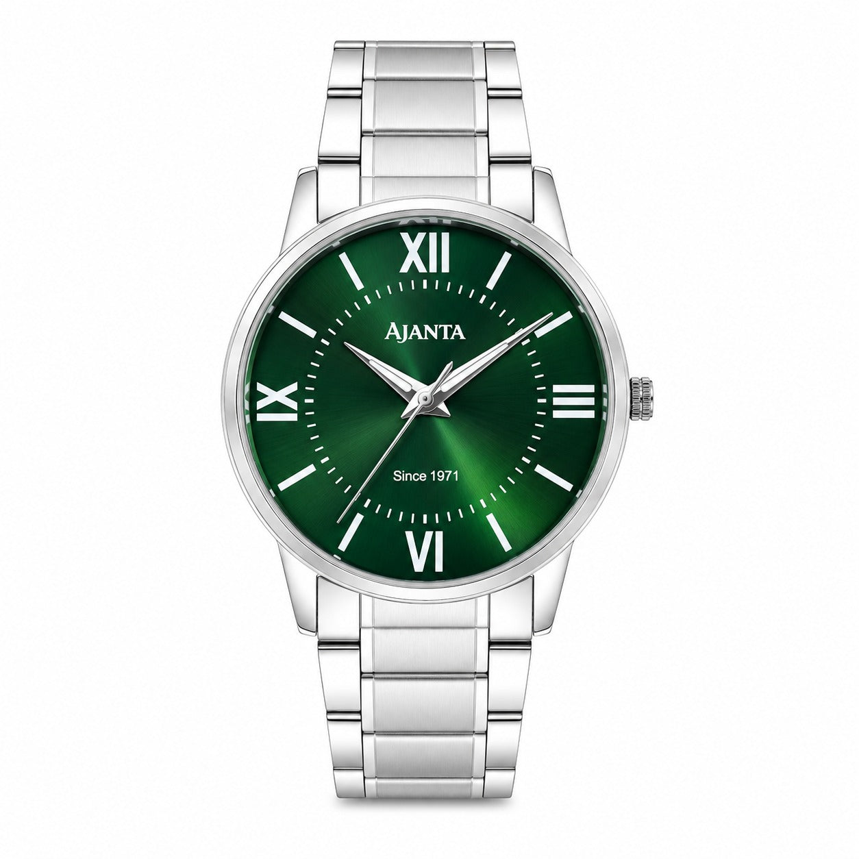 Montero Green Sunray Dial Stainless Steel Analog Watch for Men
